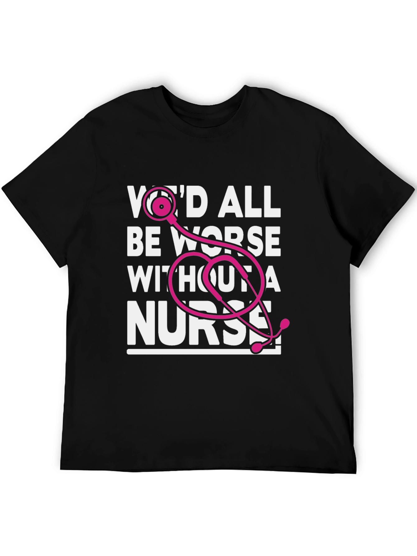 Nurse Appreciation Graphic Tee - Black