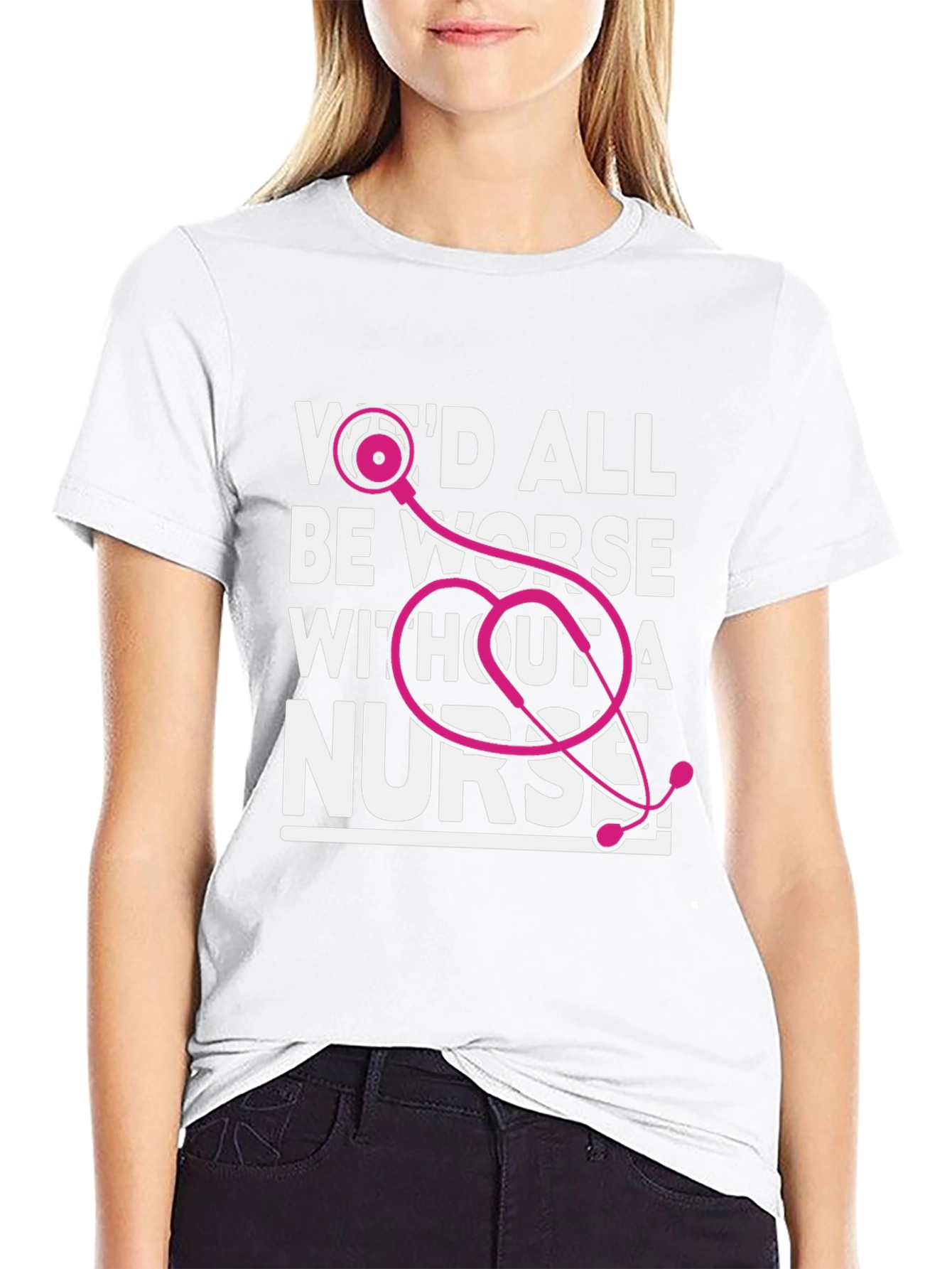 Nurse Appreciation Graphic Tee - Black