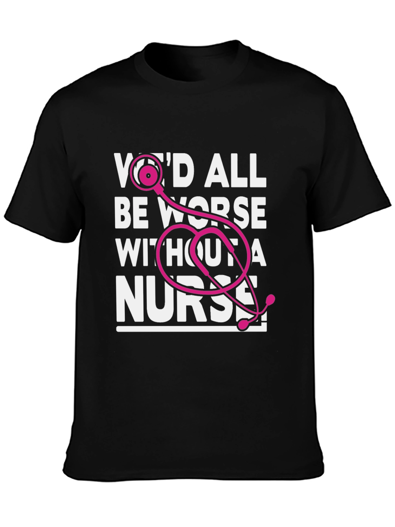 Nurse Appreciation Graphic Tee - Black