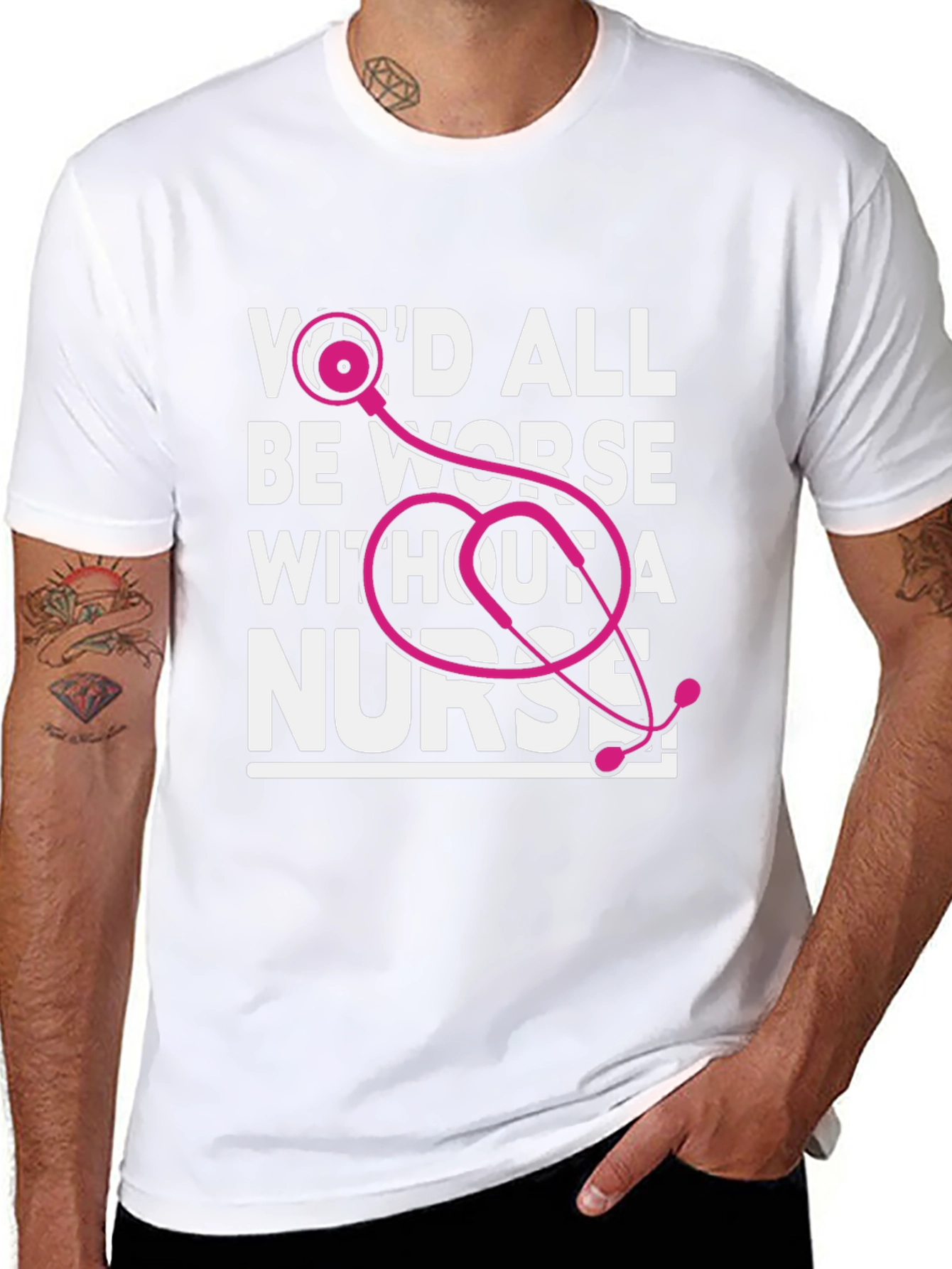 Nurse Appreciation Graphic Tee - Black
