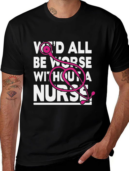 Nurse Appreciation Graphic Tee - Black