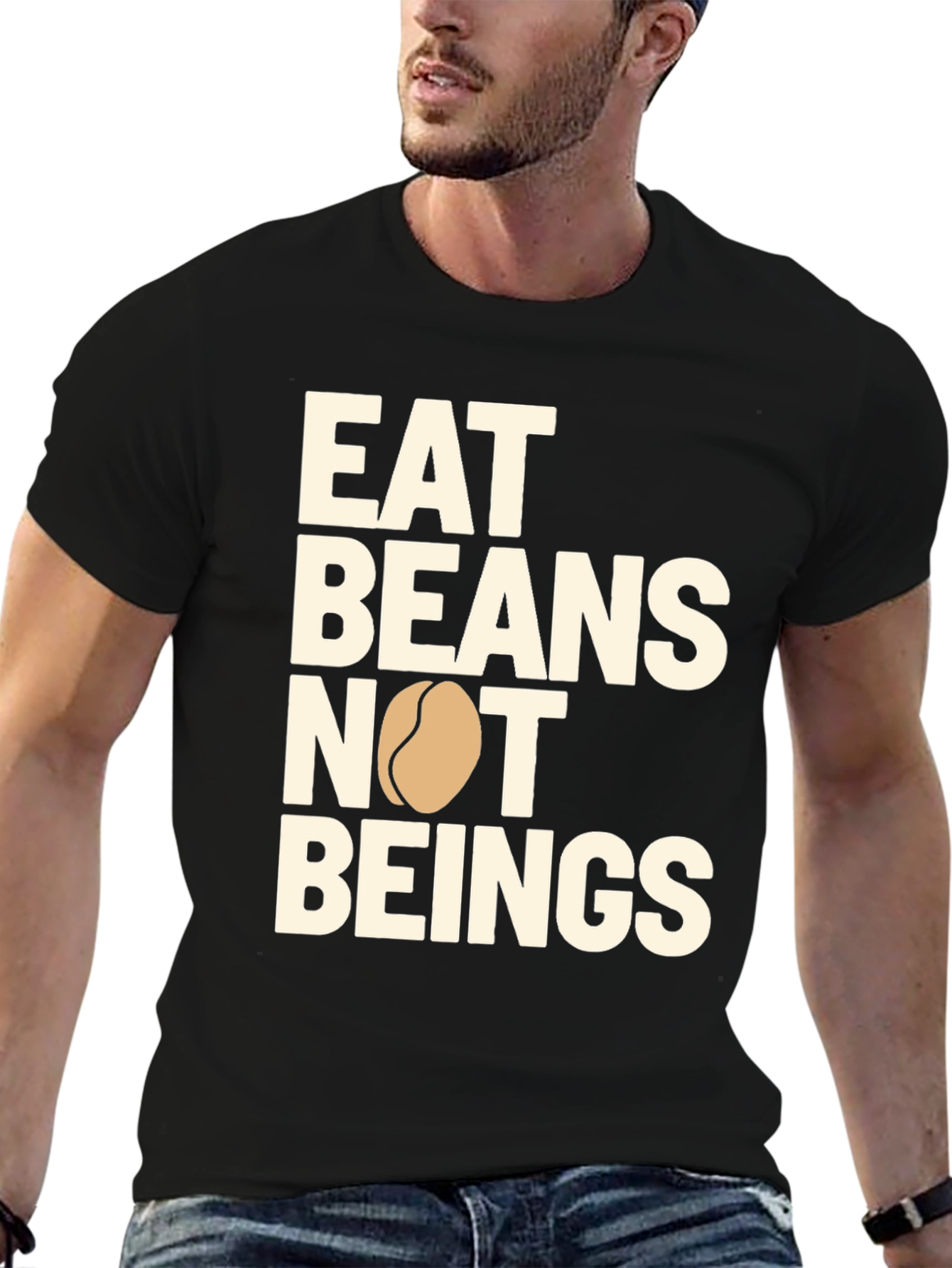 Eat Beans Not Beings Graphic Tee
