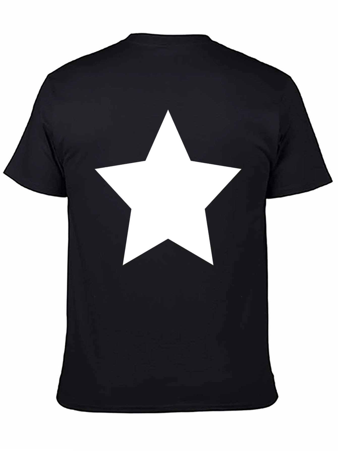 Bold Star Graphic T-Shirt - Classic Crew Neck