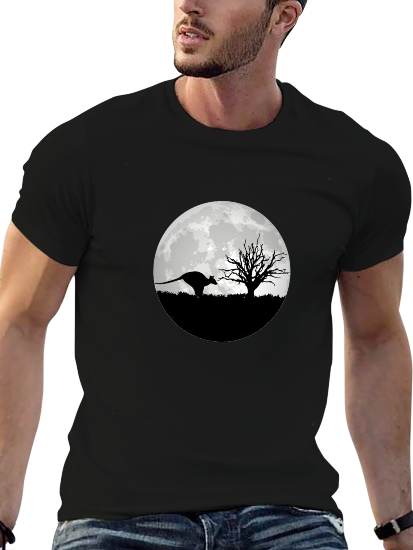 Kangaroo Moon Silhouette T-Shirt