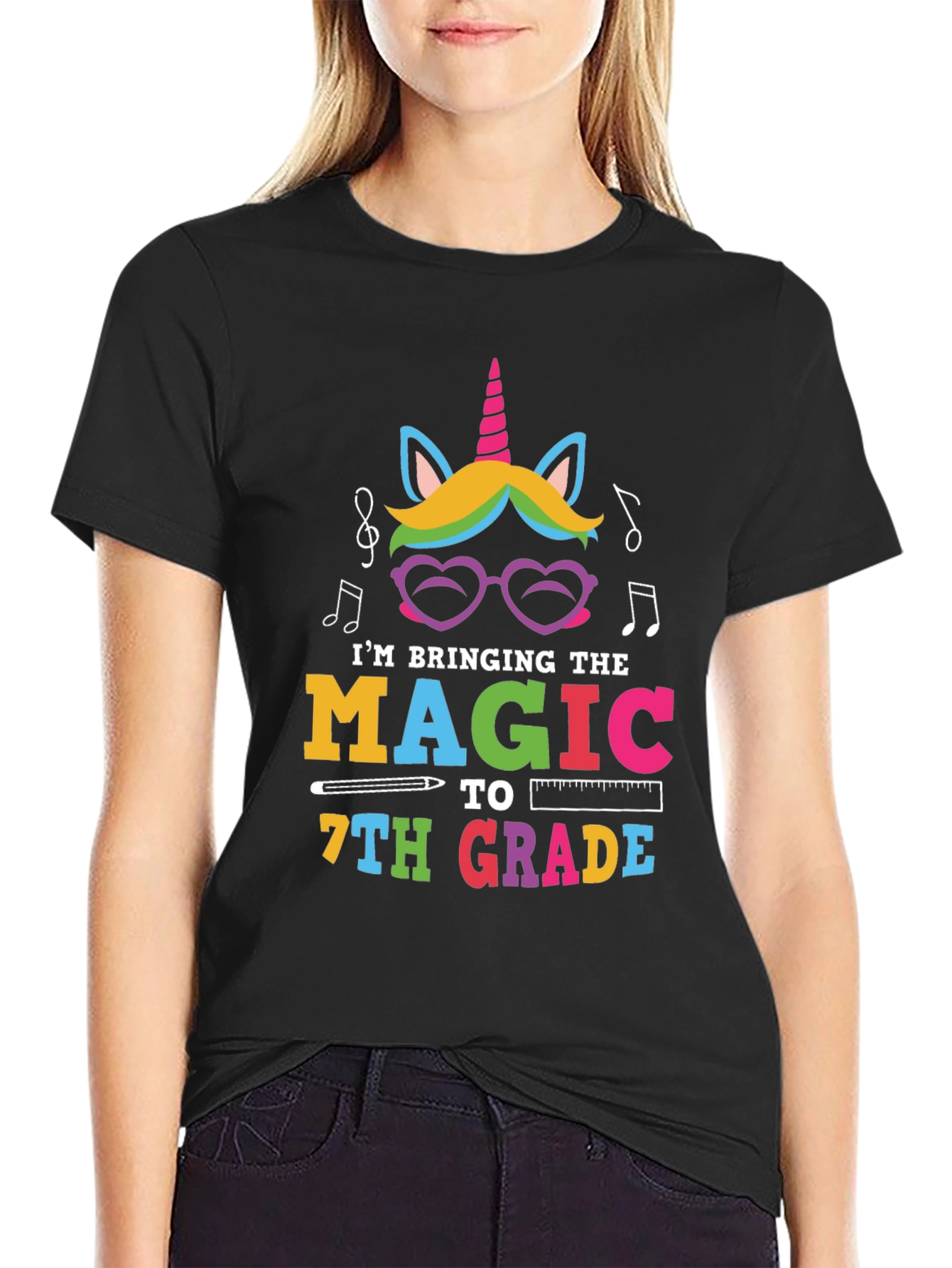 Magic 7th Grade Unicorn Teacher Shirt
