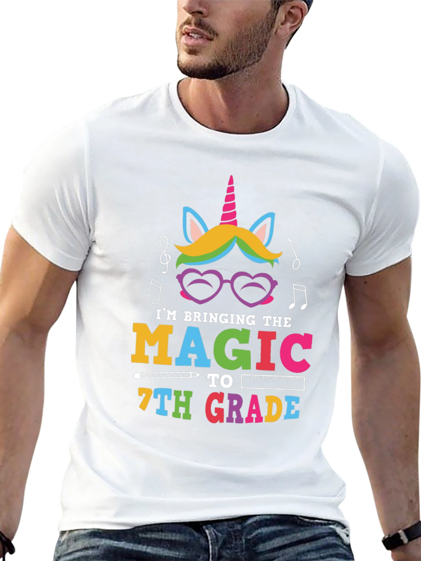 Magic 7th Grade Unicorn Teacher Shirt