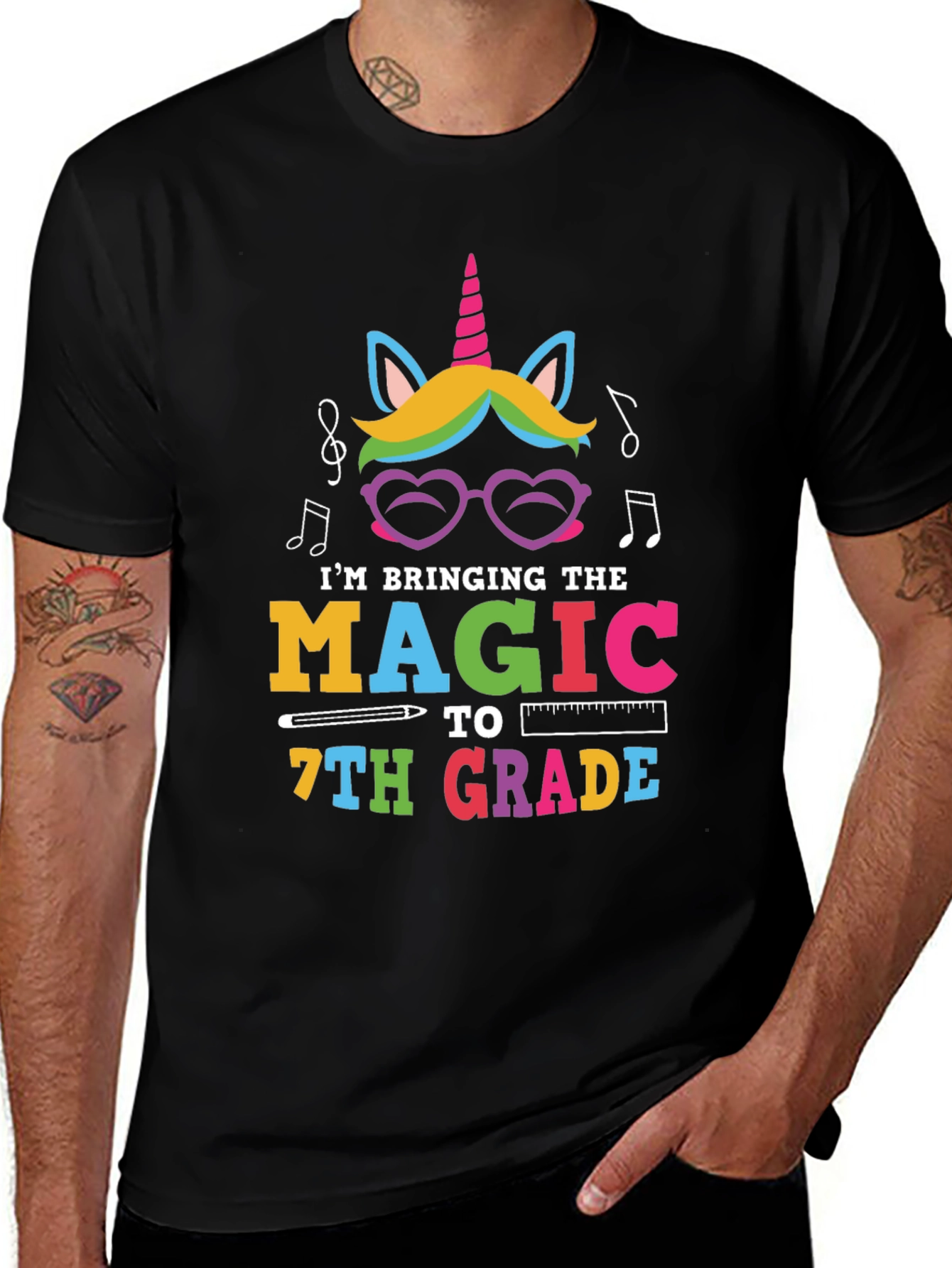 Magic 7th Grade Unicorn Teacher Shirt