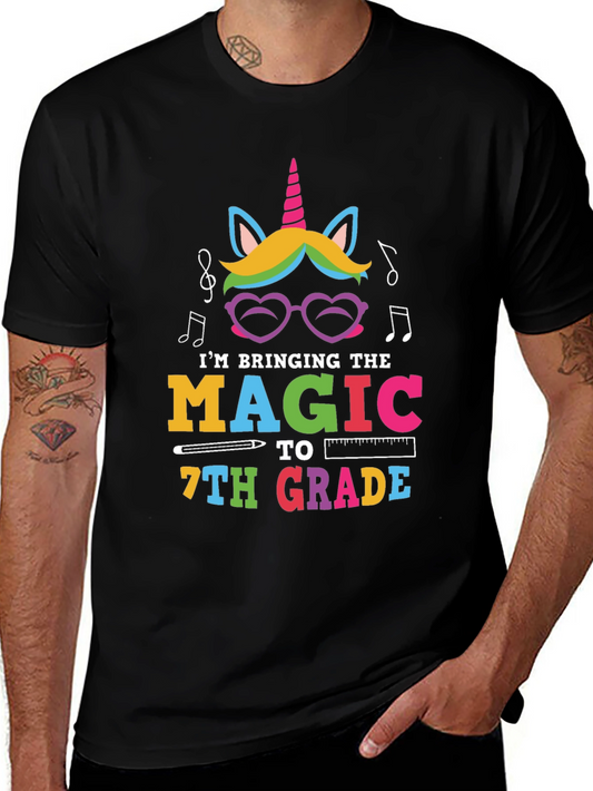 Magic 7th Grade Unicorn Teacher Shirt