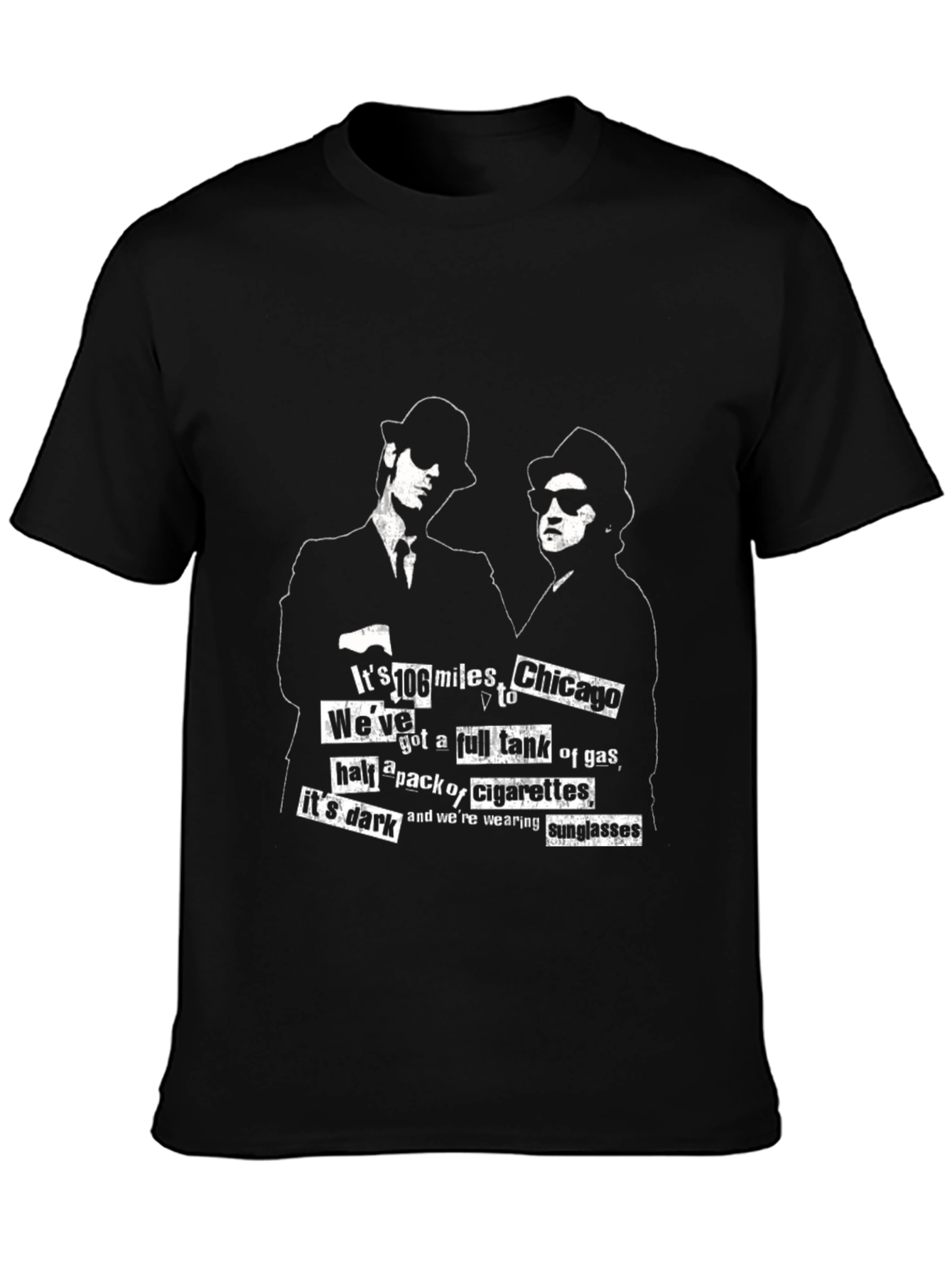 Blues Brothers T-Shirt - 106 Miles to Chicago