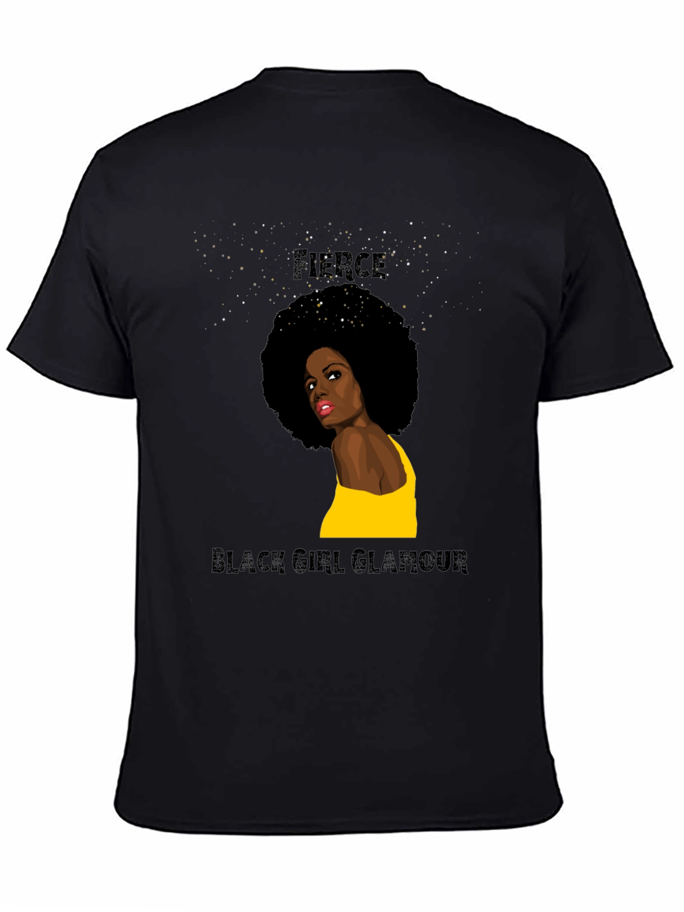 Fierce Black Girl Glamour Graphic Tee