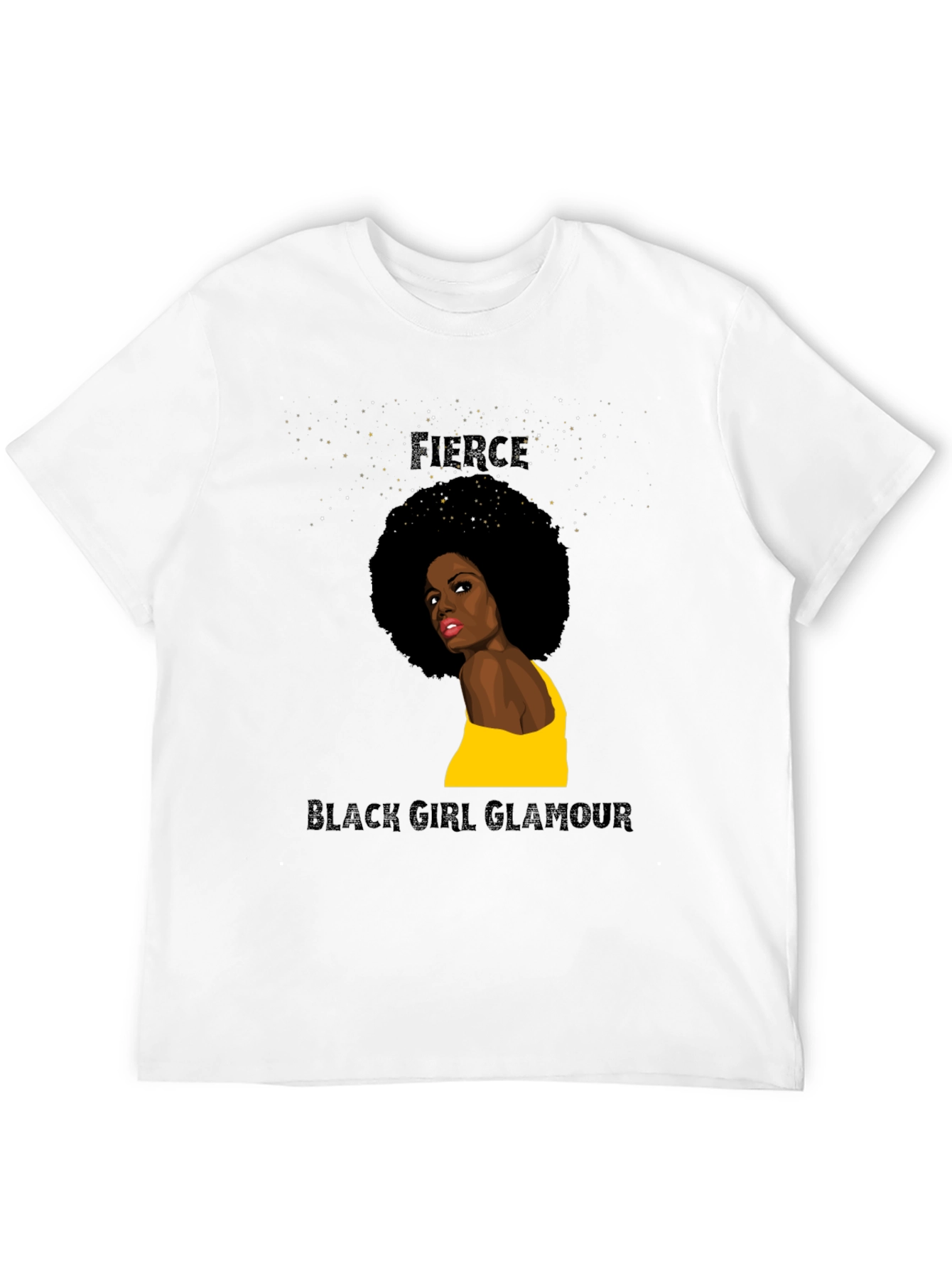 Fierce Black Girl Glamour Graphic Tee