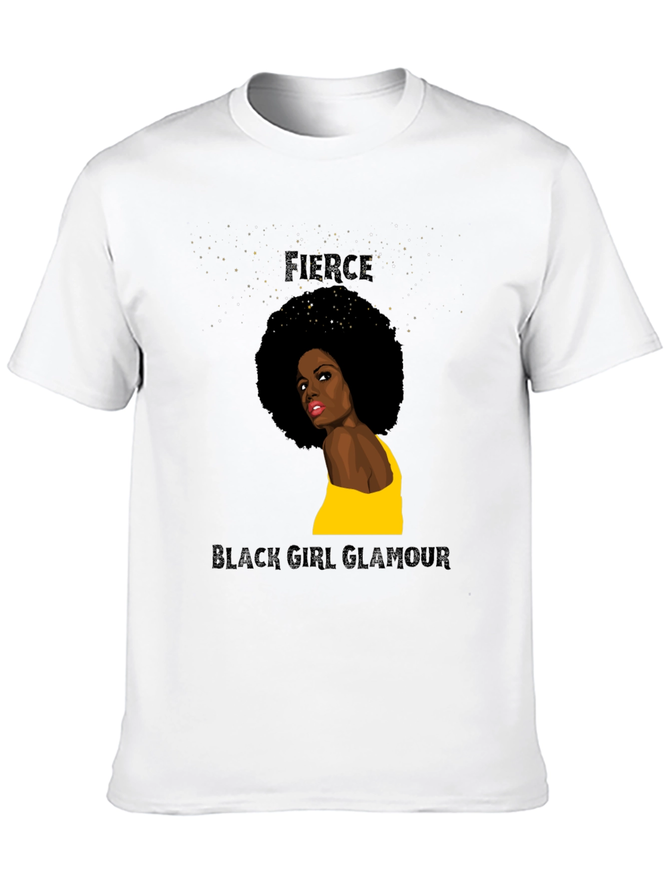 Fierce Black Girl Glamour Graphic Tee