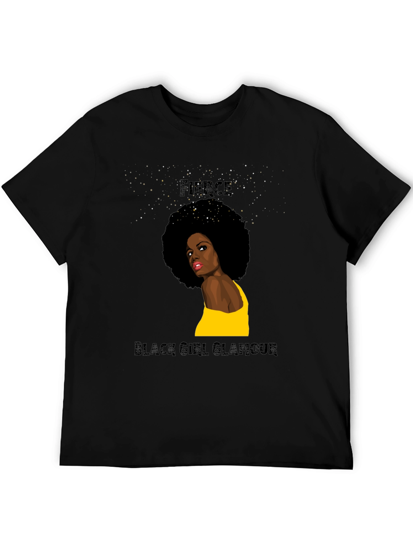 Fierce Black Girl Glamour Graphic Tee
