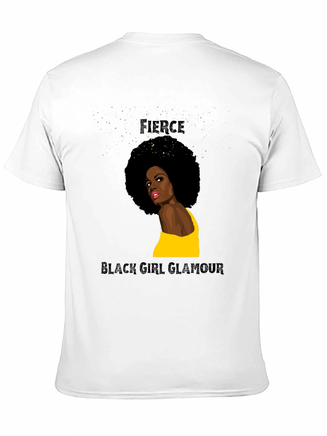 Fierce Black Girl Glamour Graphic Tee