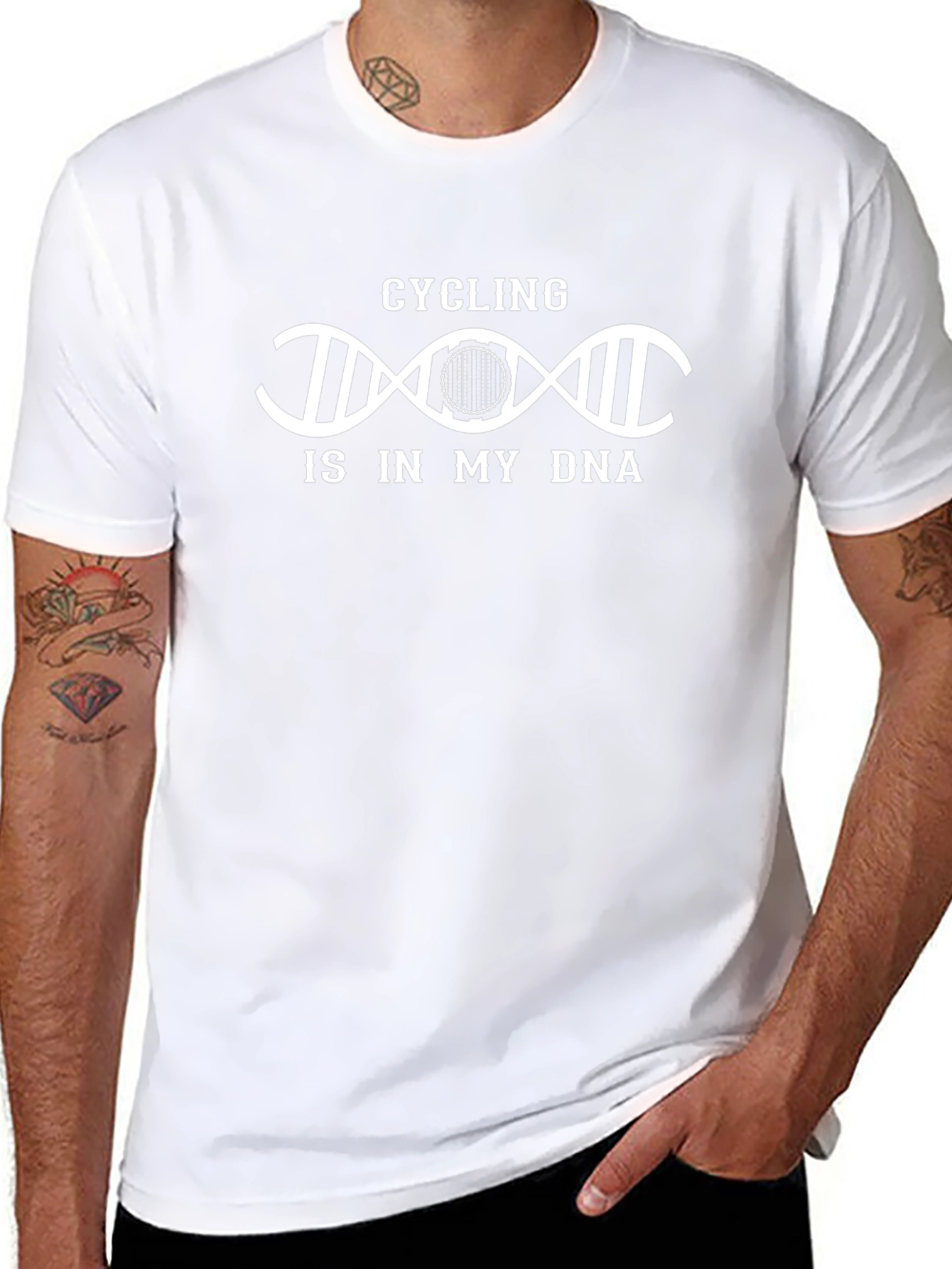 Cycling DNA T-Shirt - Ride On!