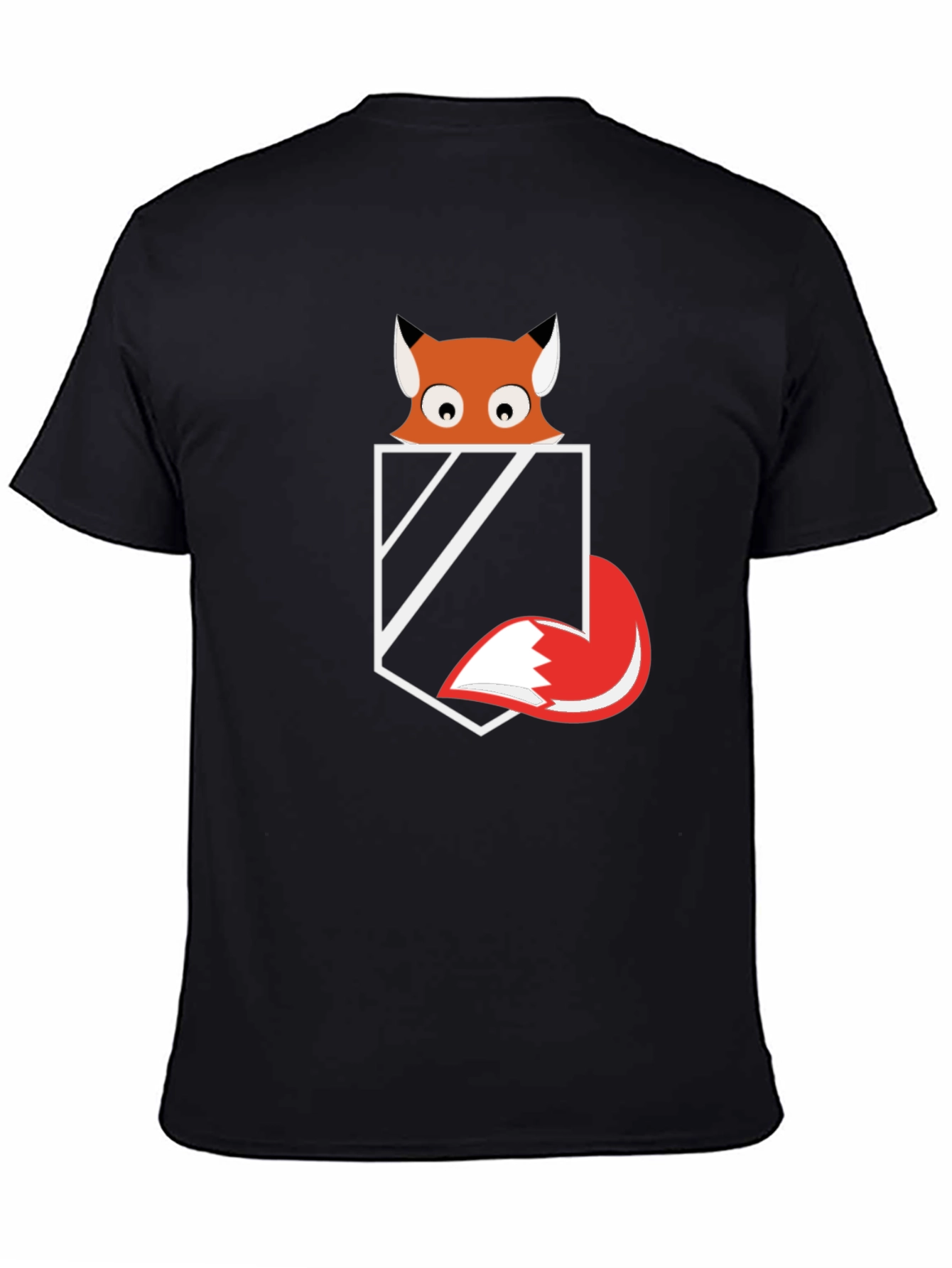 Fox Pocket Graphic Tee - Mens Black T-Shirt