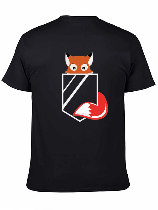 Fox Pocket Graphic Tee - Mens Black T-Shirt