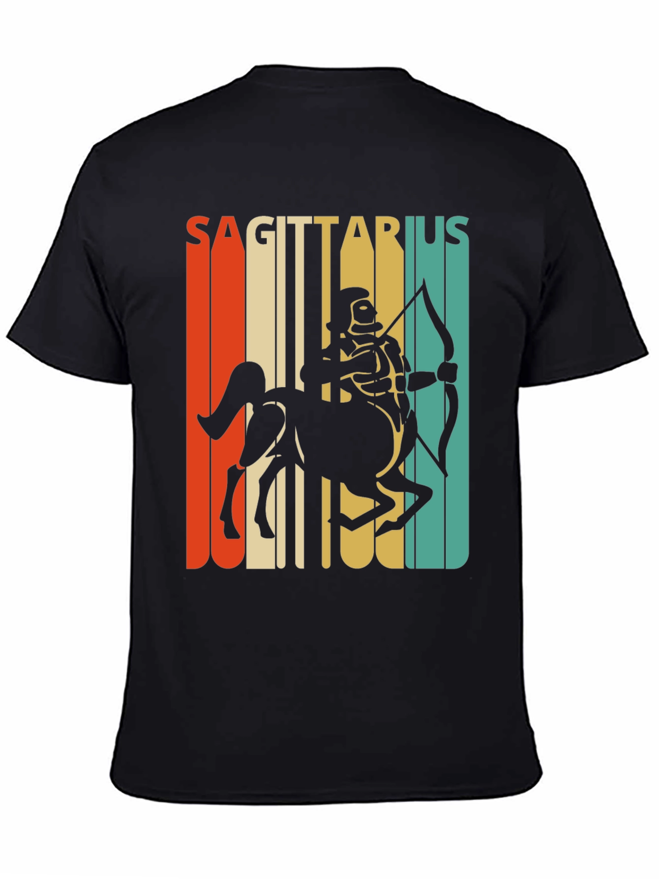 Sagittarius Zodiac T-Shirt Retro Design