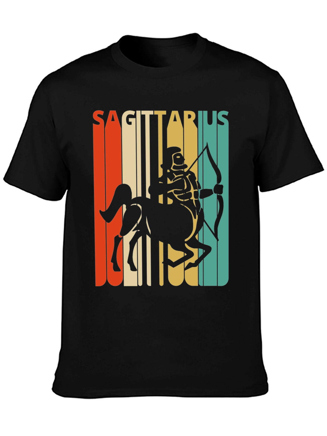 Sagittarius Zodiac T-Shirt Retro Design