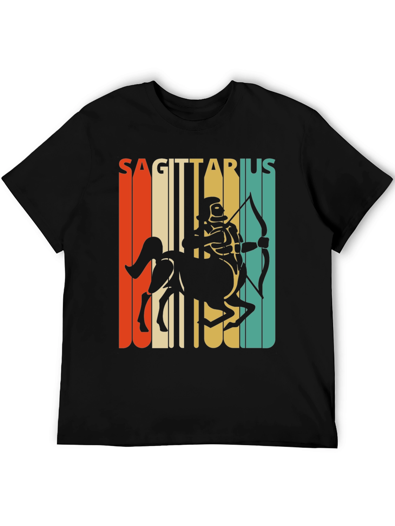 Sagittarius Zodiac T-Shirt Retro Design