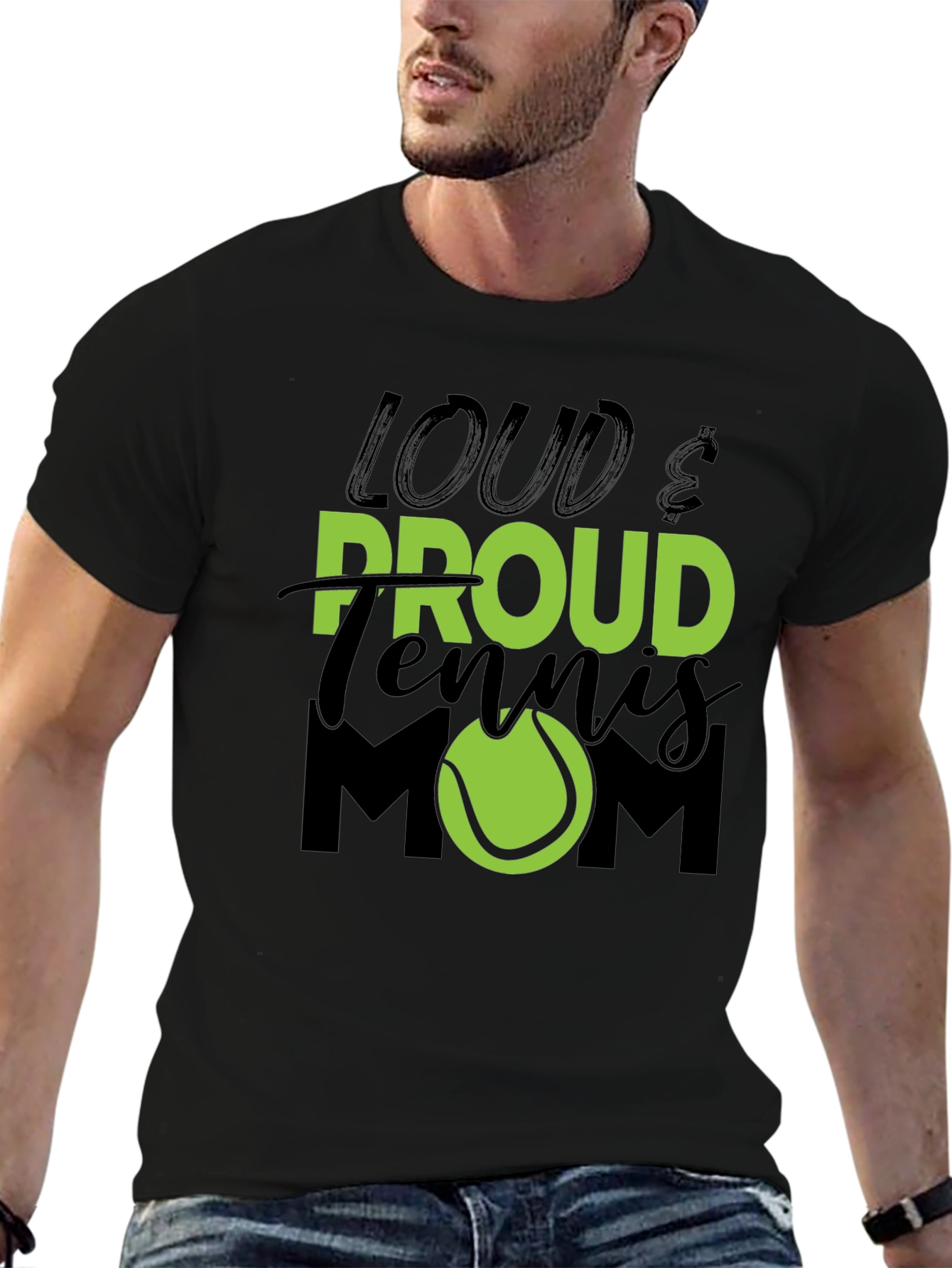 Loud & Proud Tennis Mom Graphic T-Shirt