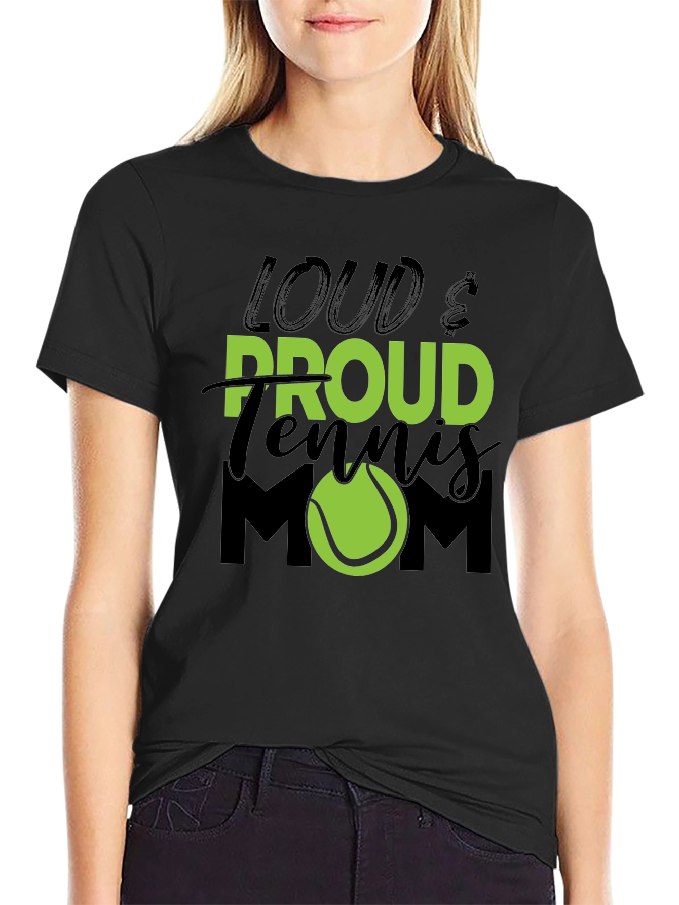 Loud & Proud Tennis Mom Graphic T-Shirt