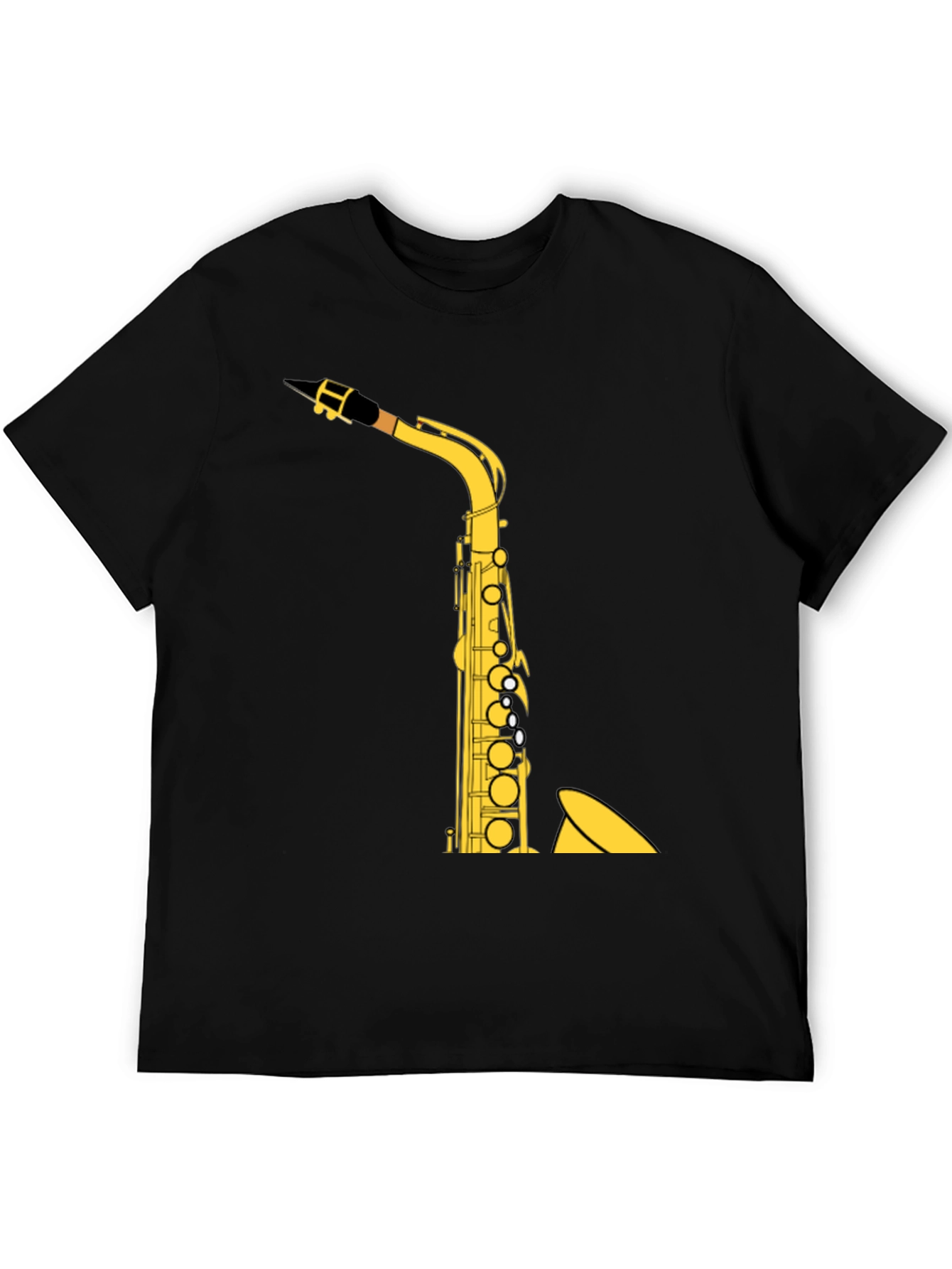 Saxophone Graphic Tee - Music Lover Shirt