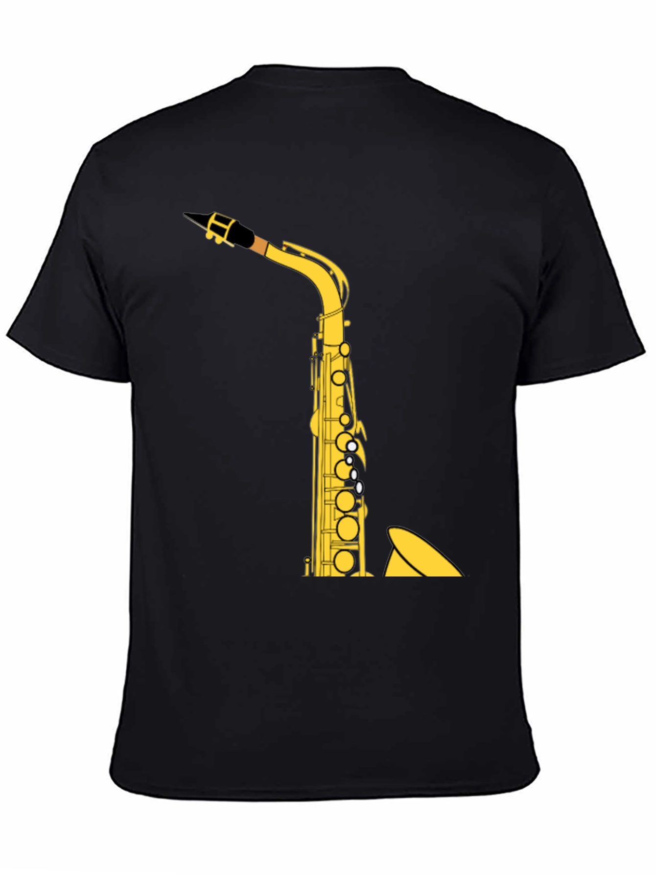 Saxophone Graphic Tee - Music Lover Shirt