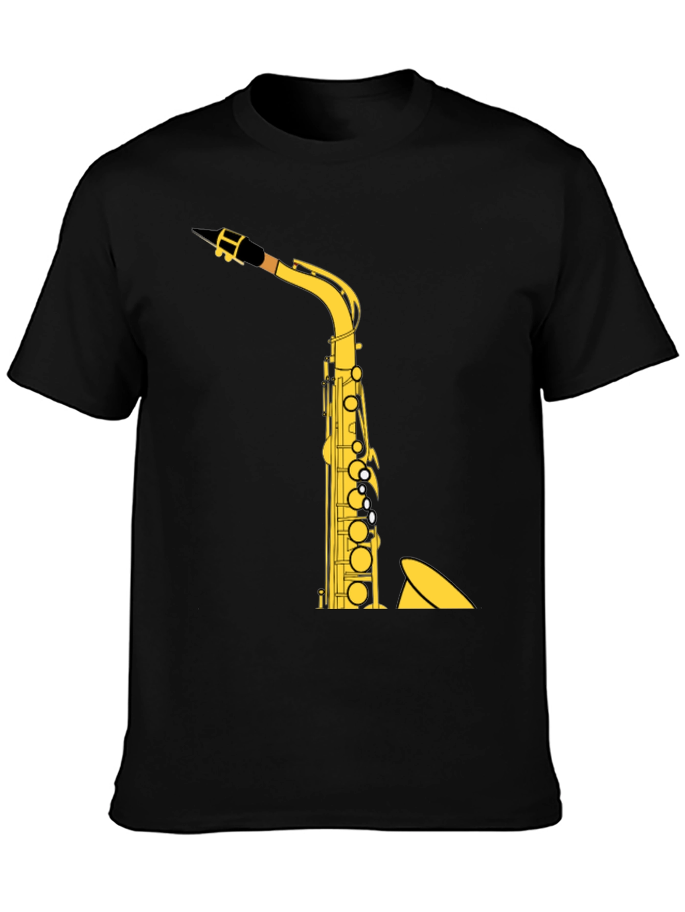 Saxophone Graphic Tee - Music Lover Shirt