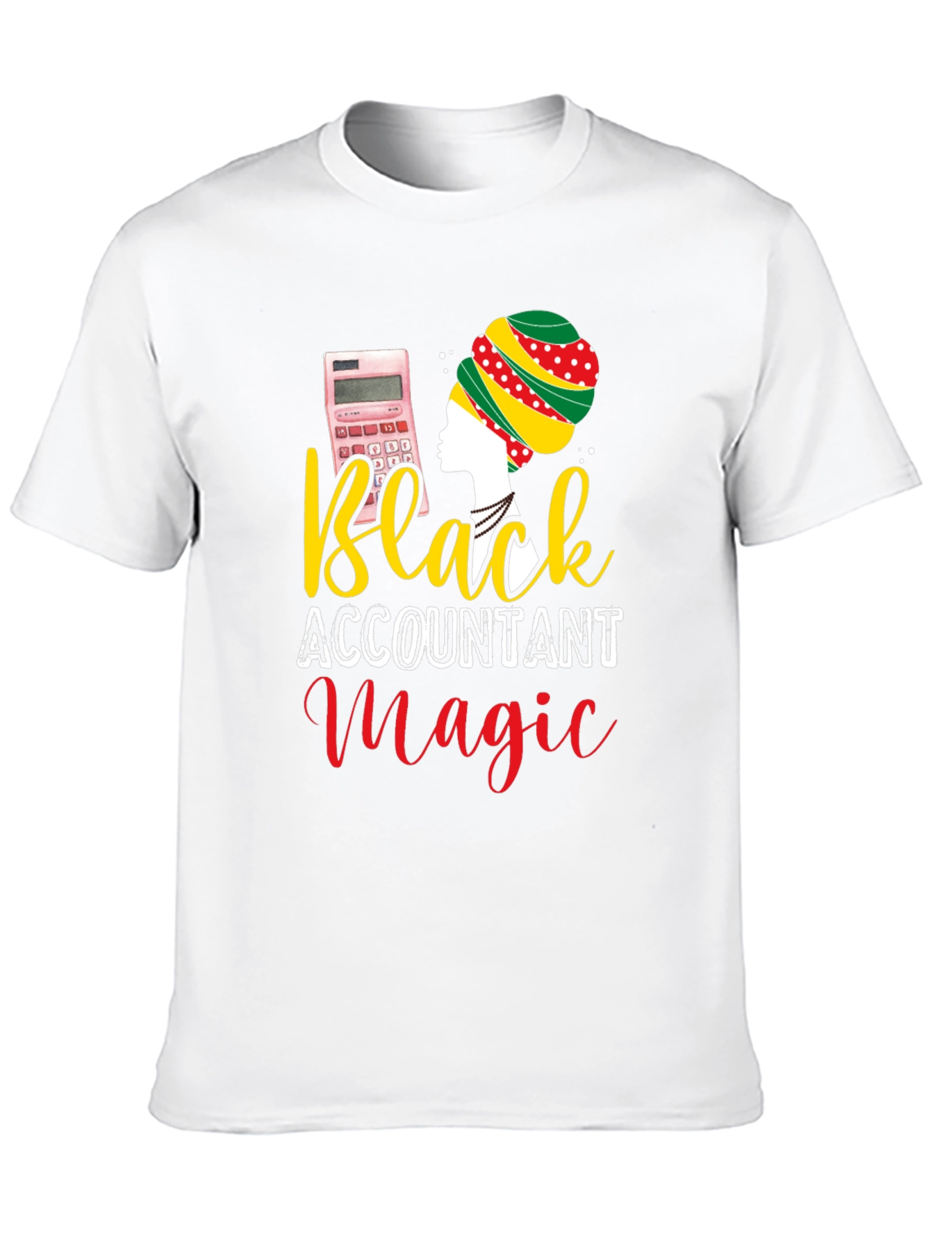 Black Accountant Magic T-Shirt