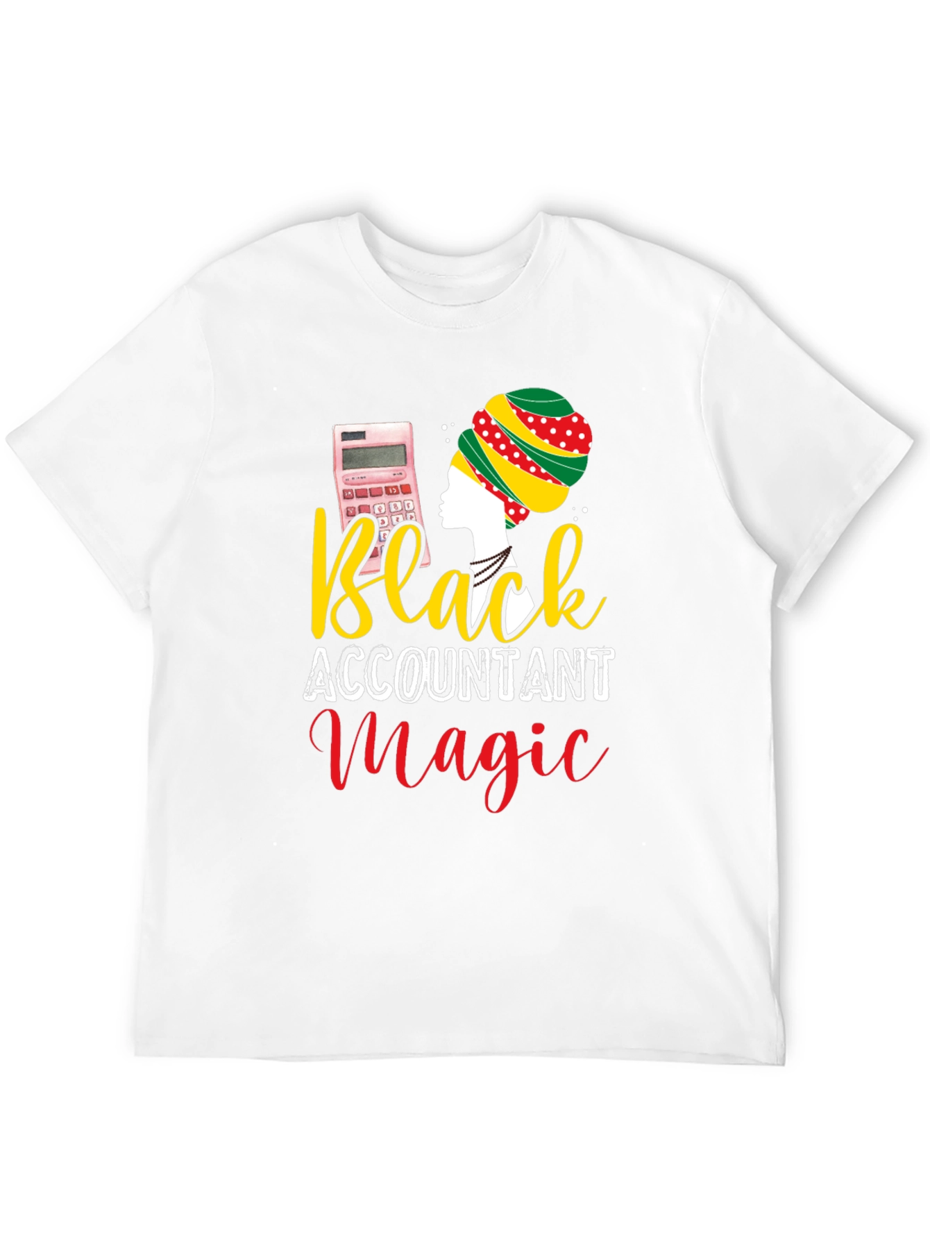 Black Accountant Magic T-Shirt