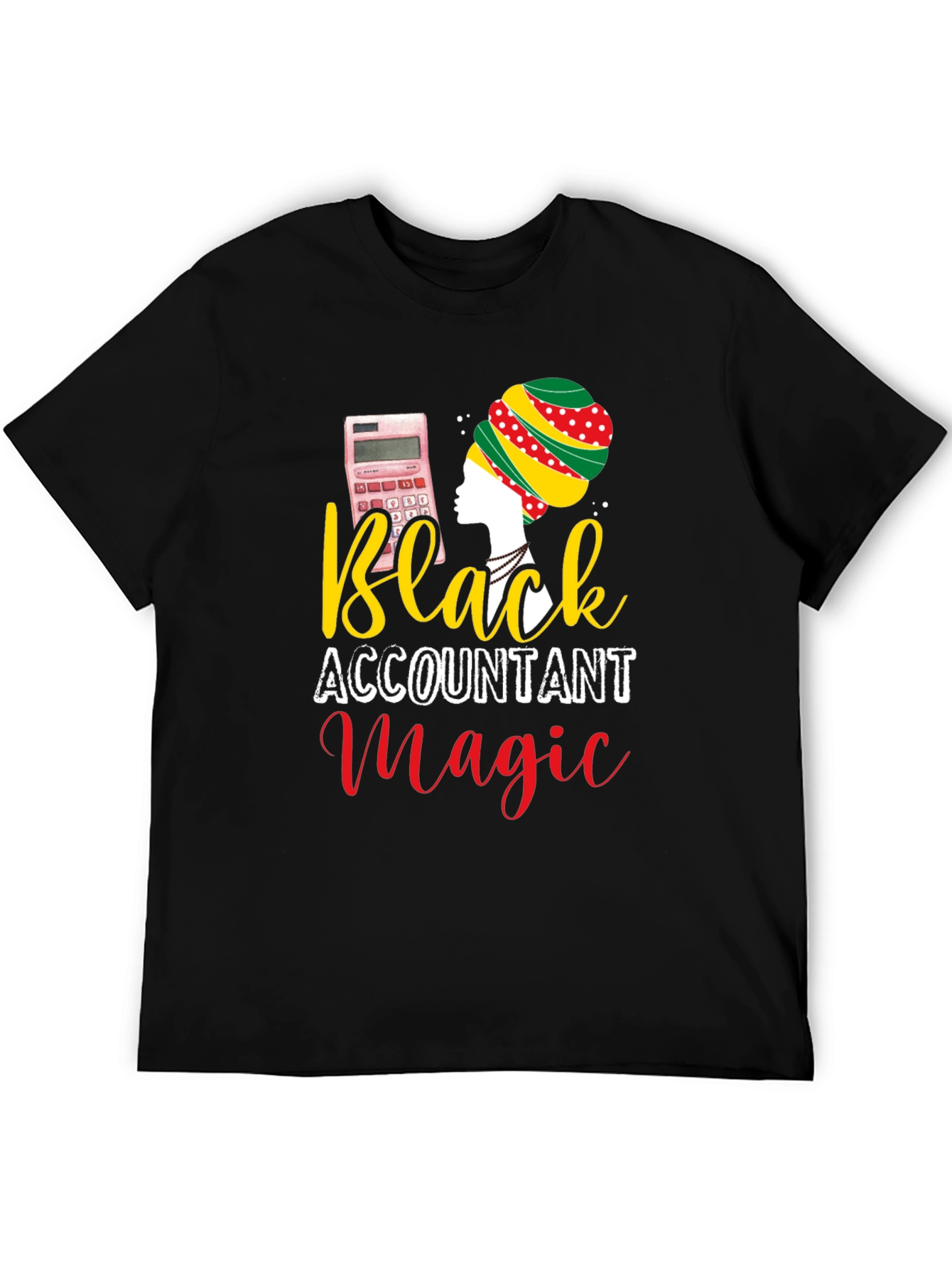 Black Accountant Magic T-Shirt