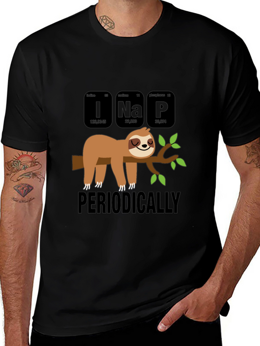 Periodically Nap T-Shirt - Funny Sloth Chemistry Tee