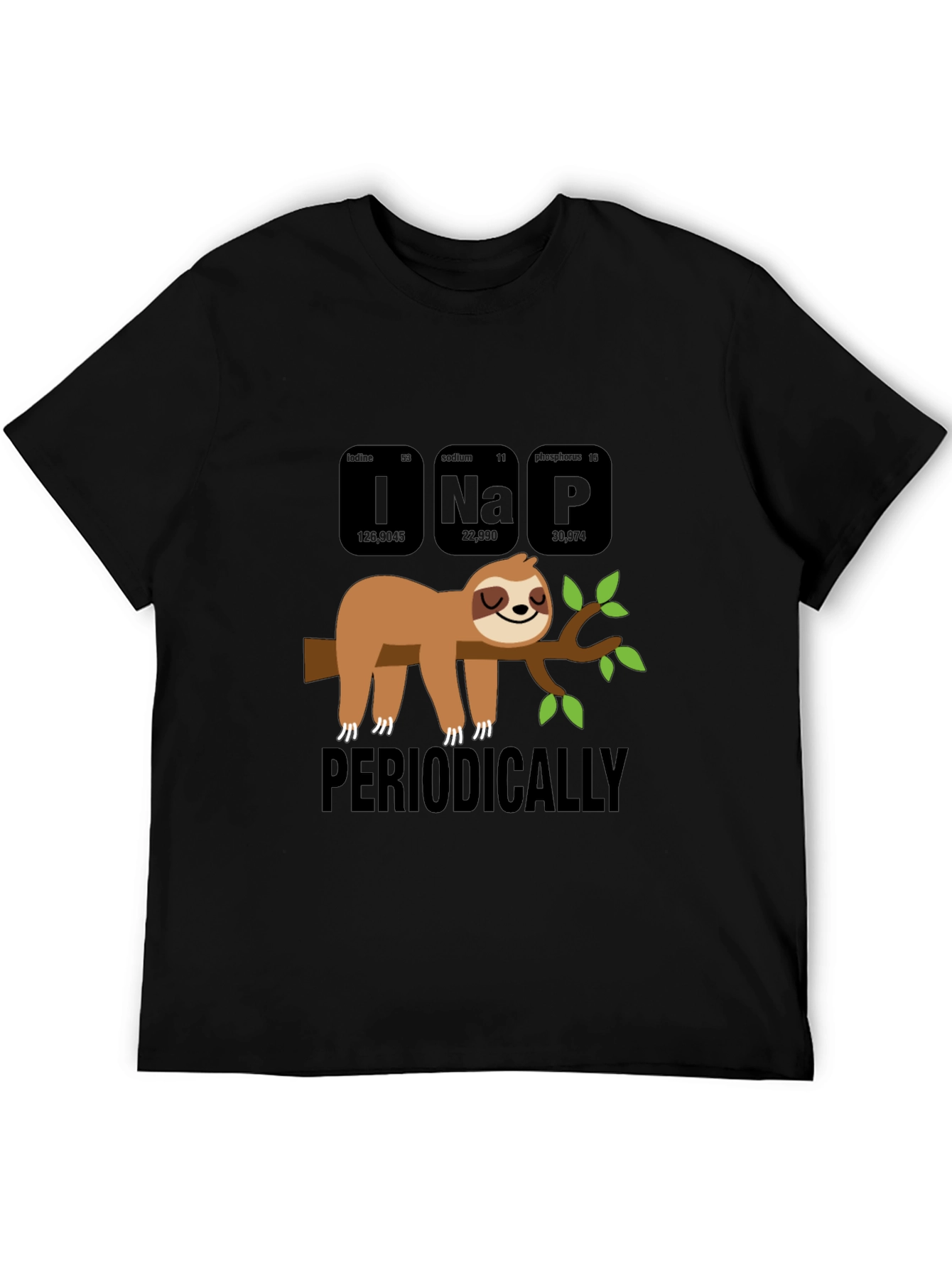Periodically Nap T-Shirt - Funny Sloth Chemistry Tee