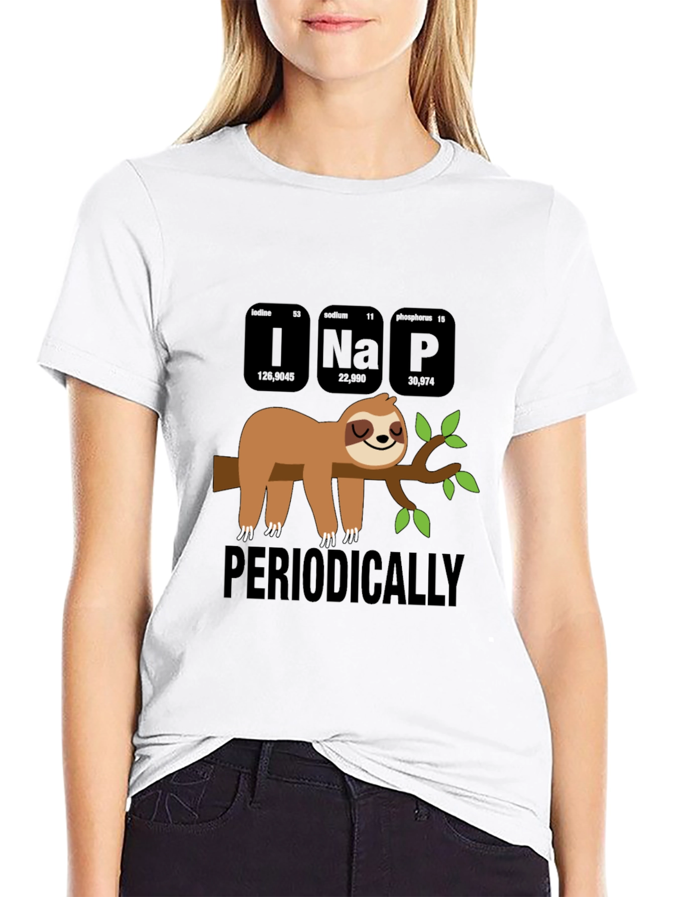 Periodically Nap T-Shirt - Funny Sloth Chemistry Tee