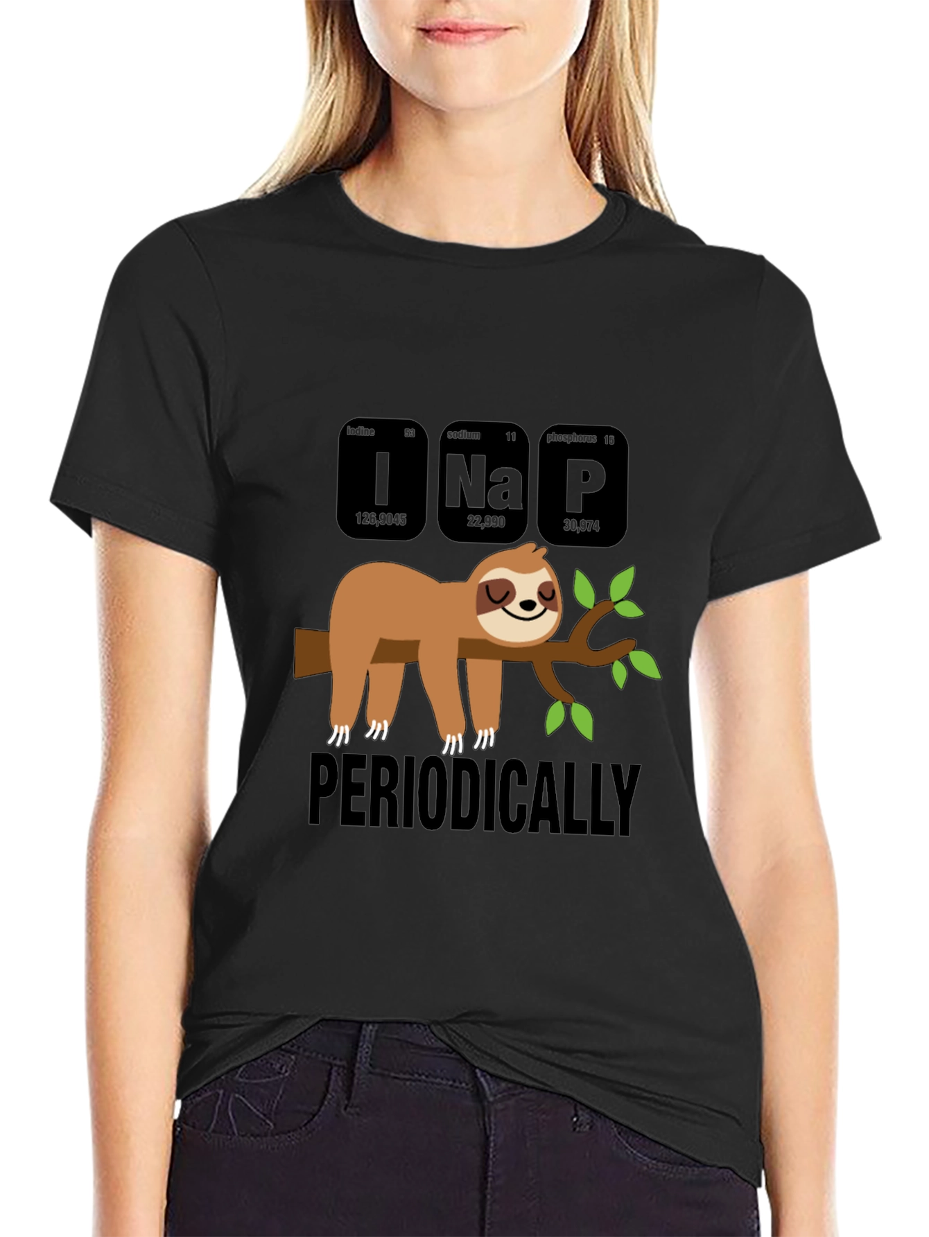 Periodically Nap T-Shirt - Funny Sloth Chemistry Tee