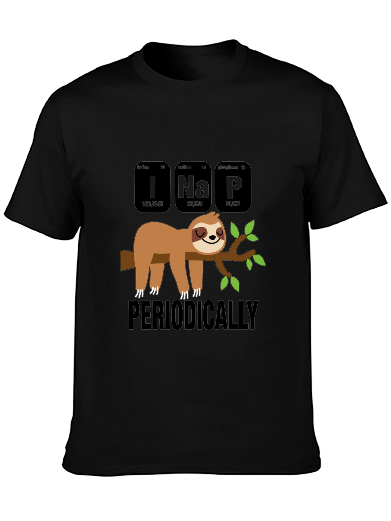 Periodically Nap T-Shirt - Funny Sloth Chemistry Tee