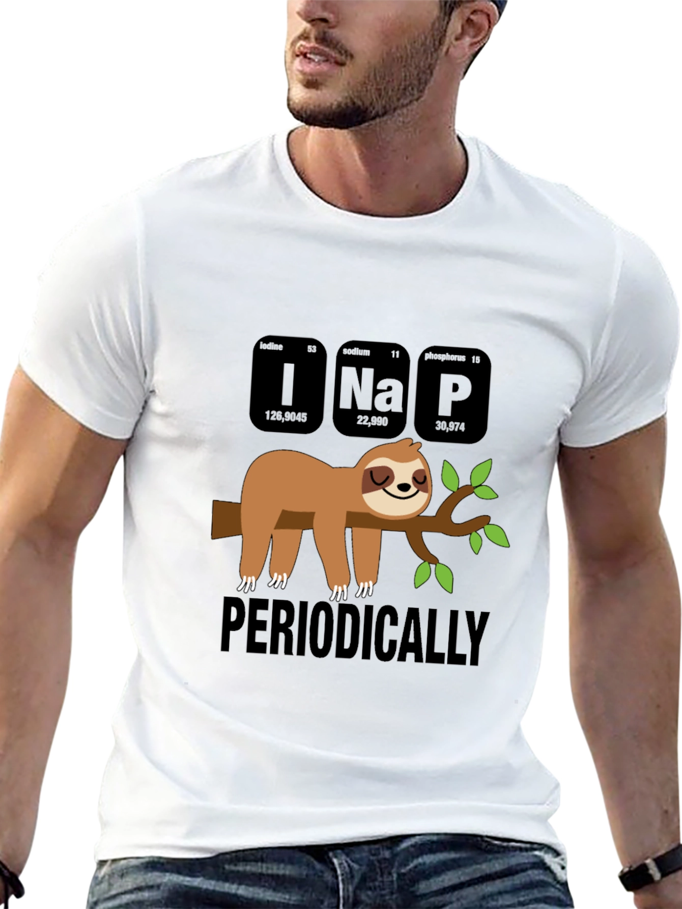 Periodically Nap T-Shirt - Funny Sloth Chemistry Tee