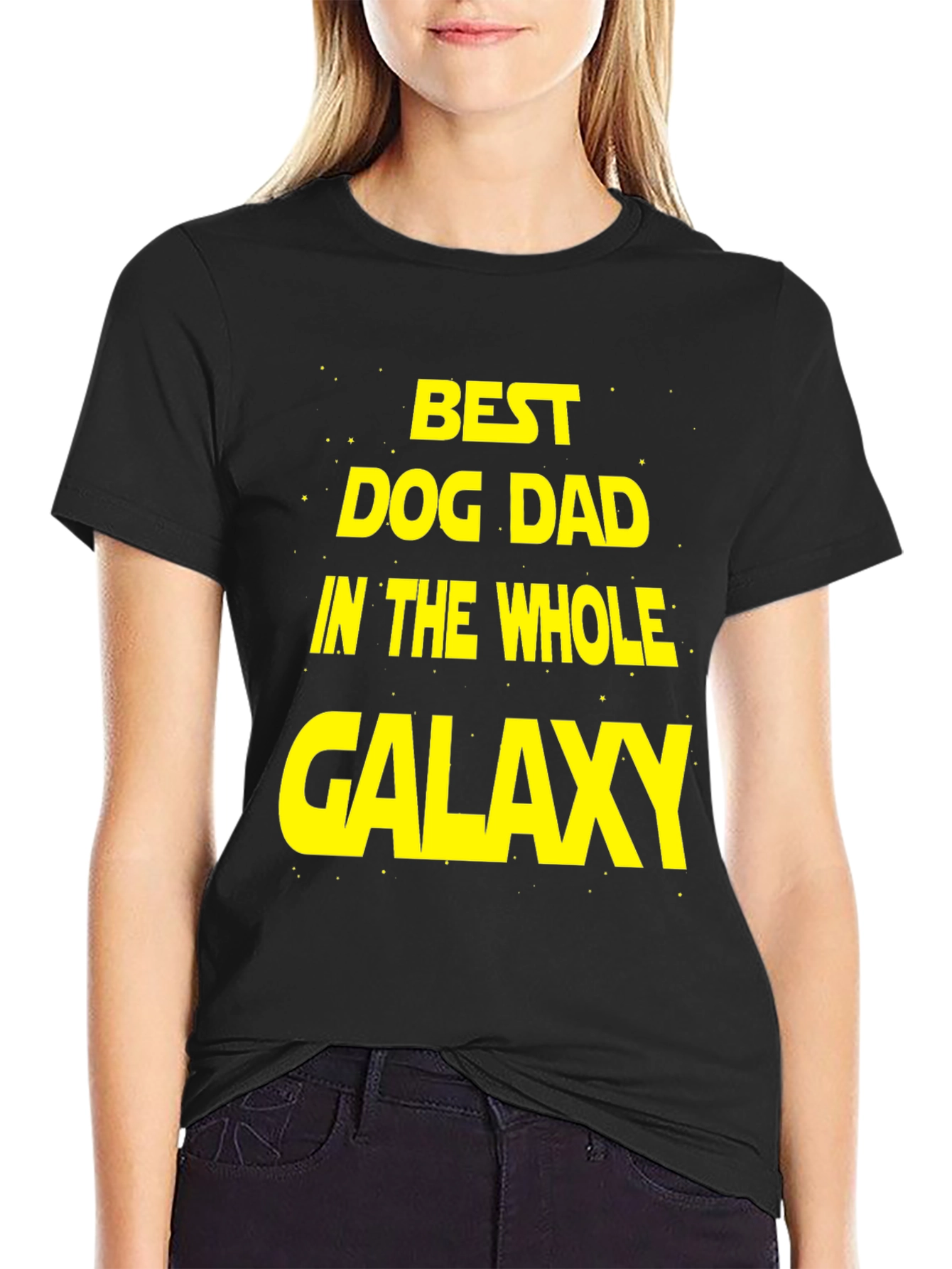 Best Dog Dad Galaxy T-Shirt