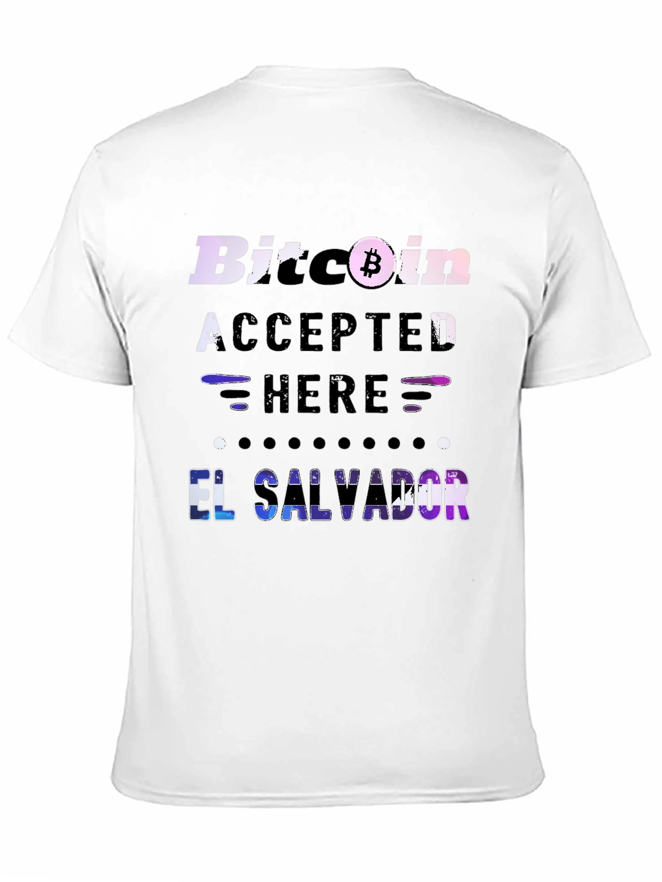 Bitcoin Accepted Here El Salvador T-Shirt