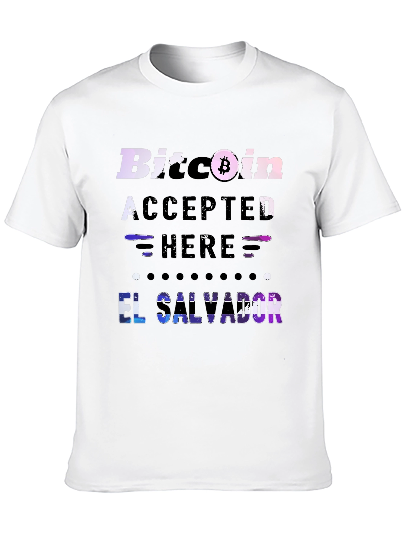 Bitcoin Accepted Here El Salvador T-Shirt
