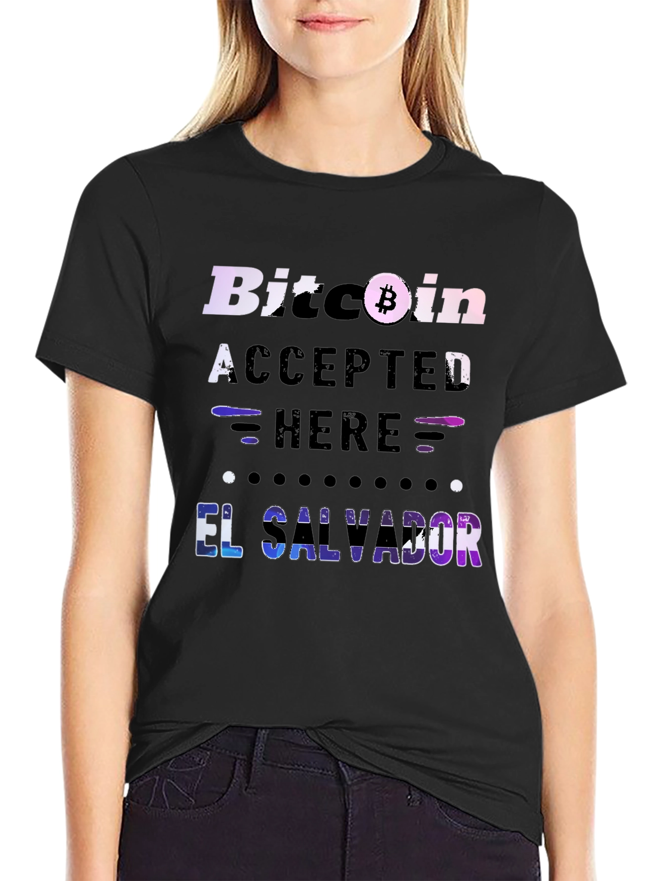 Bitcoin Accepted Here El Salvador T-Shirt