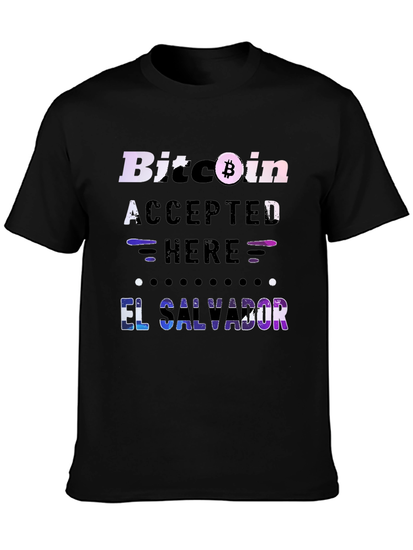 Bitcoin Accepted Here El Salvador T-Shirt