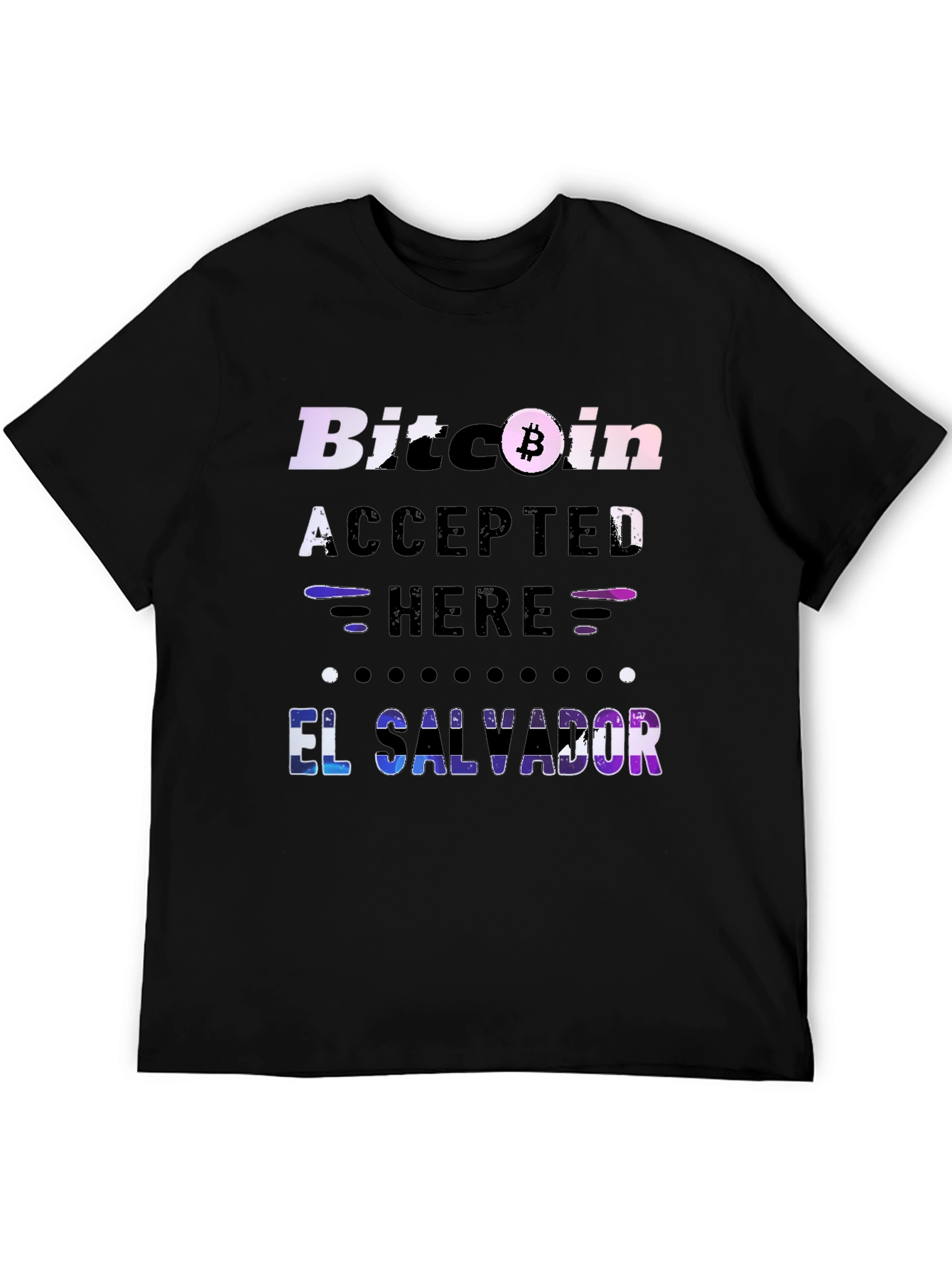 Bitcoin Accepted Here El Salvador T-Shirt