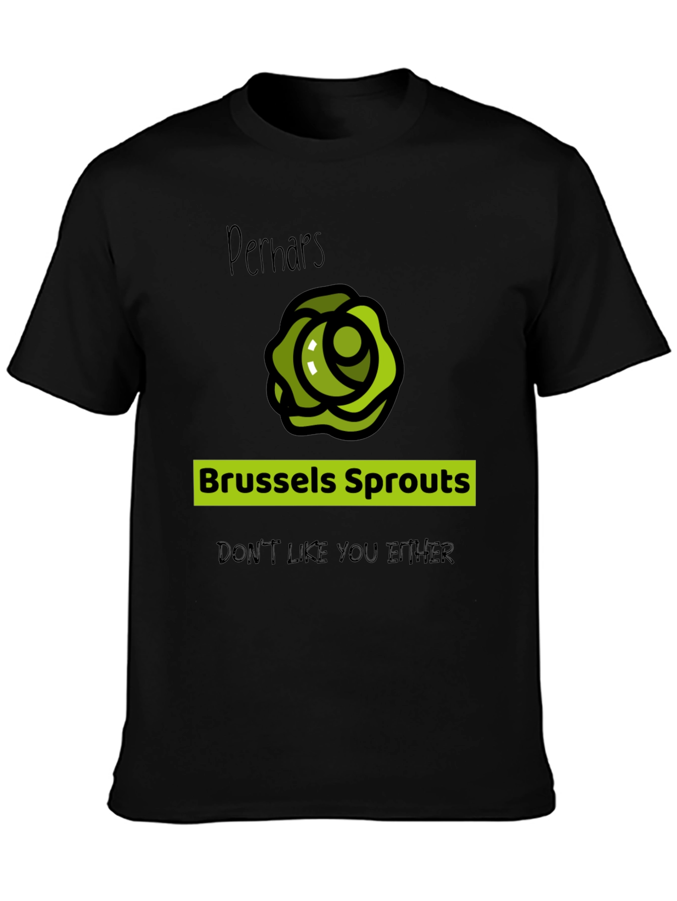 Brussels Sprouts Graphic Tee - Humorous Vegetable Shirt