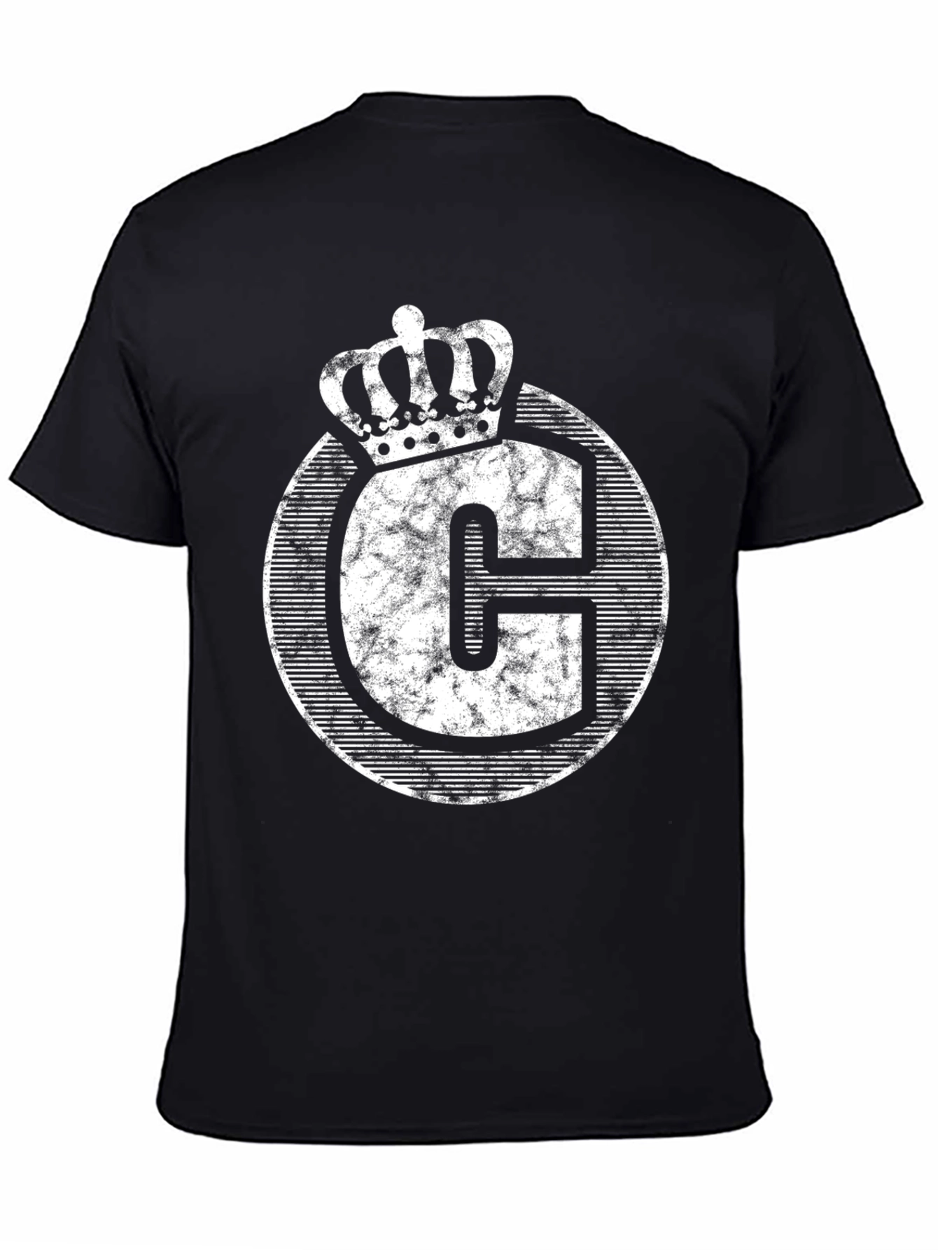 Crown Initial C Black T-Shirt