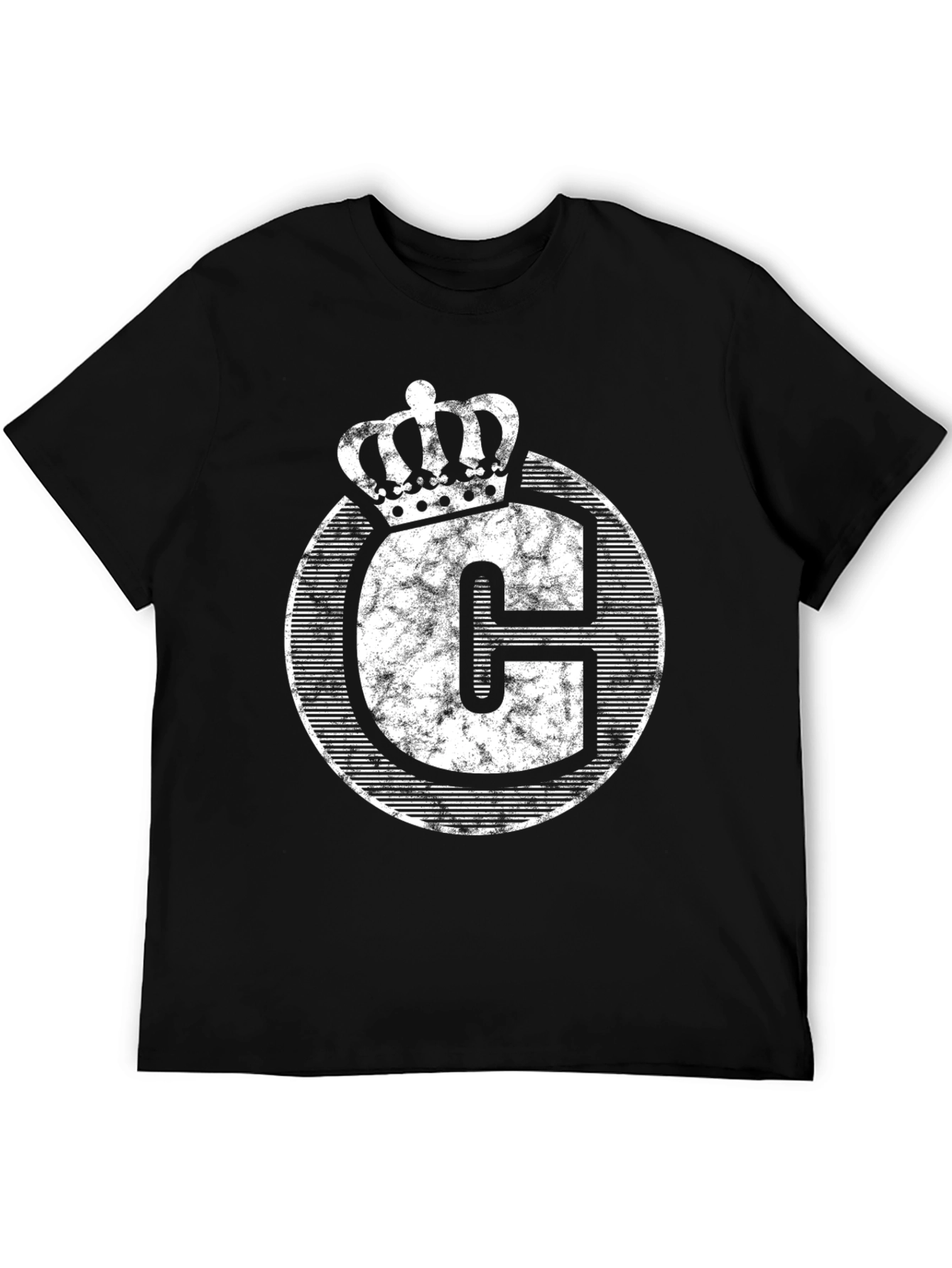 Crown Initial C Black T-Shirt