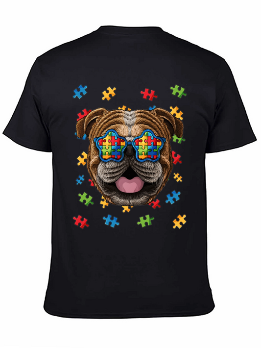 Autism Awareness Bulldog T-Shirt