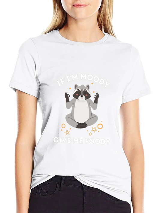 Moody Raccoon T-Shirt - Funny Graphic Tee