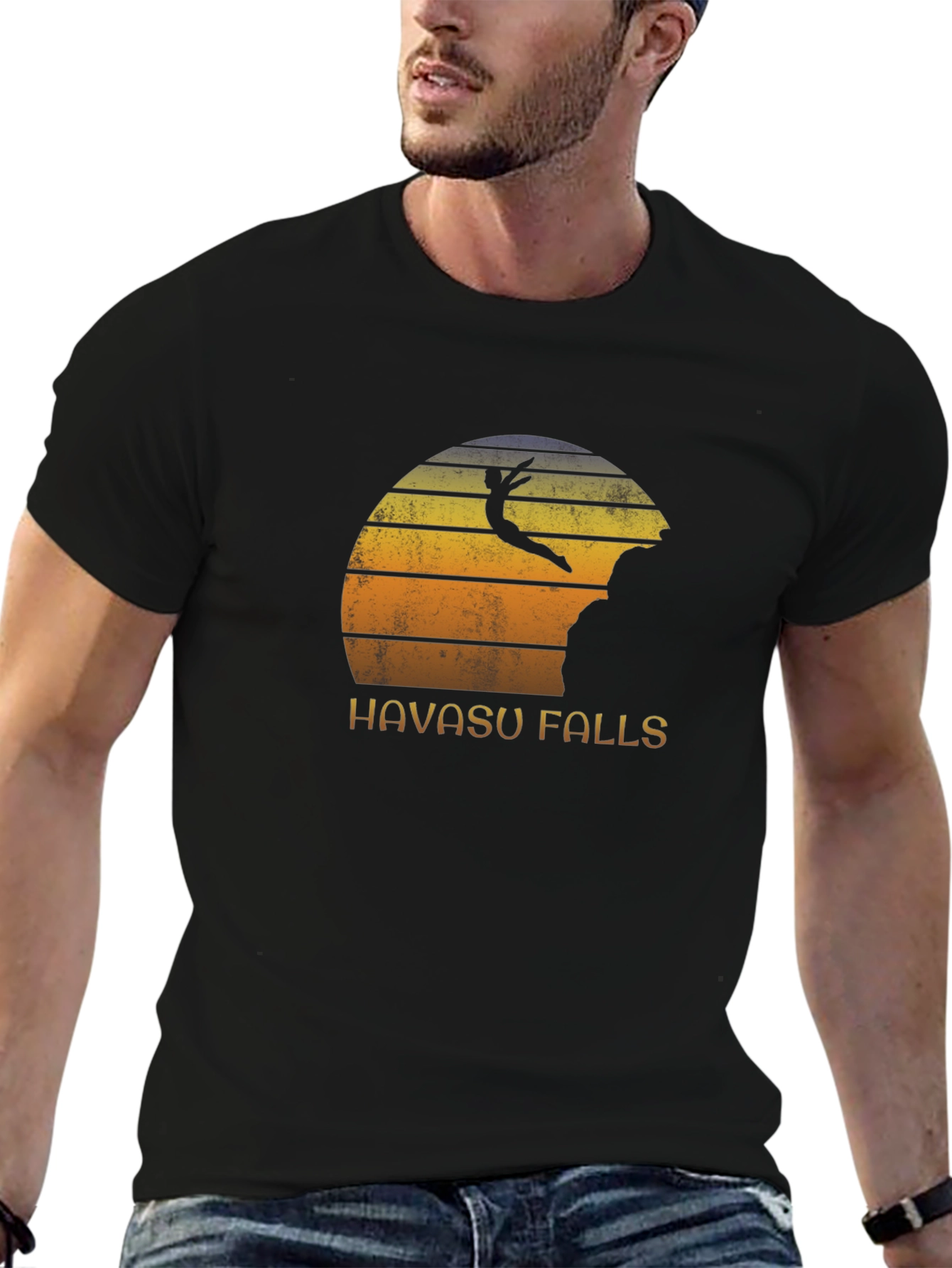 Havasu Falls Cliff Diver Graphic T-Shirt
